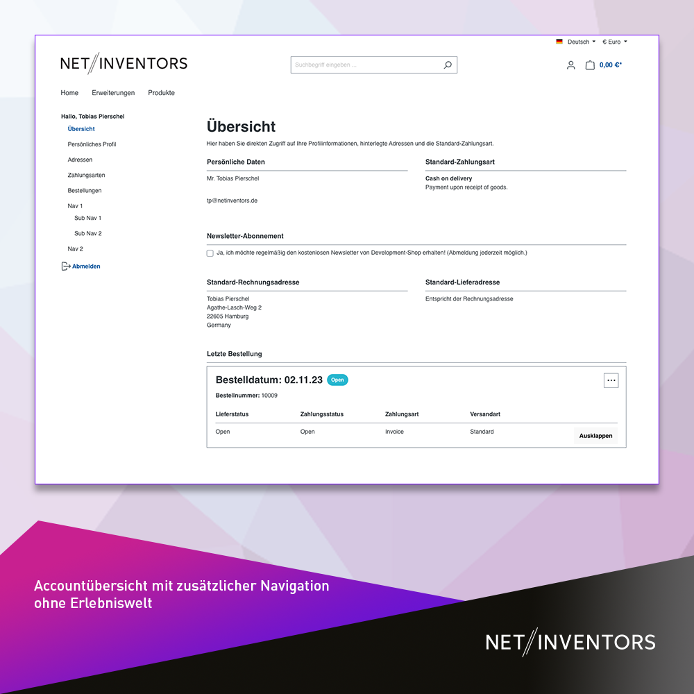 NetiNextCustomerArea