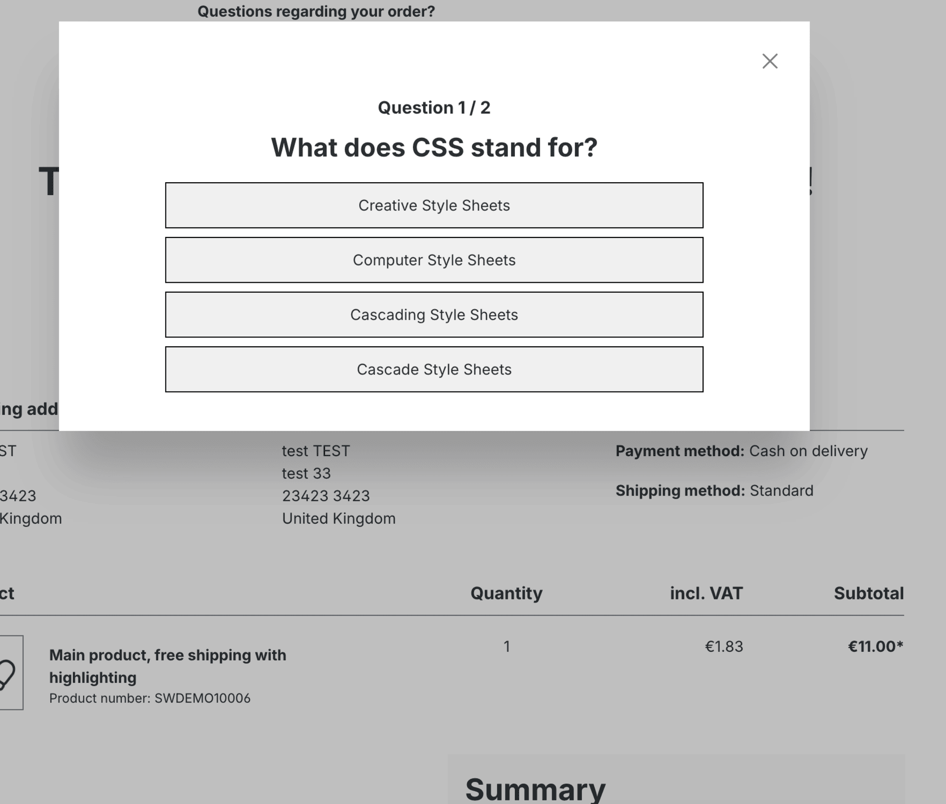 WeemDiscountQuiz