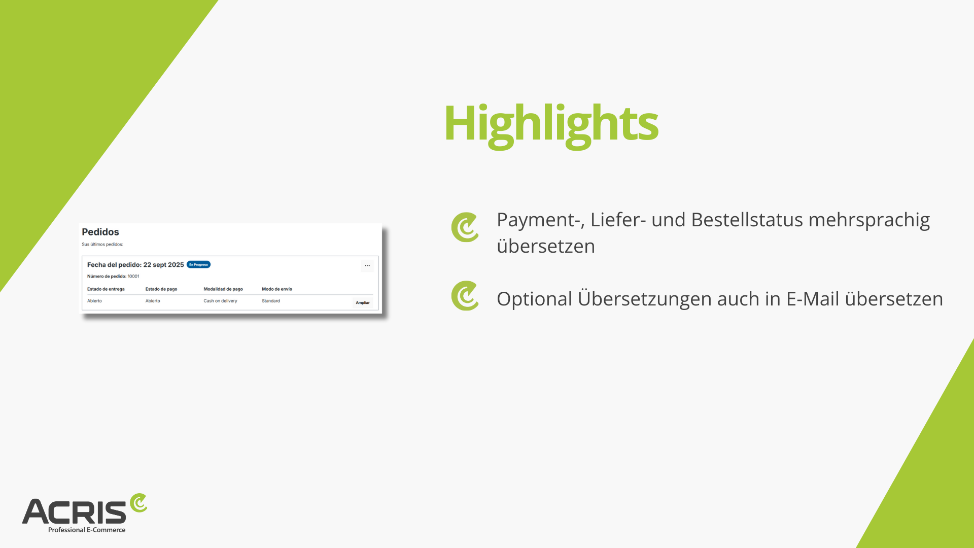 AcrisOrderStatusTranslationAppCS