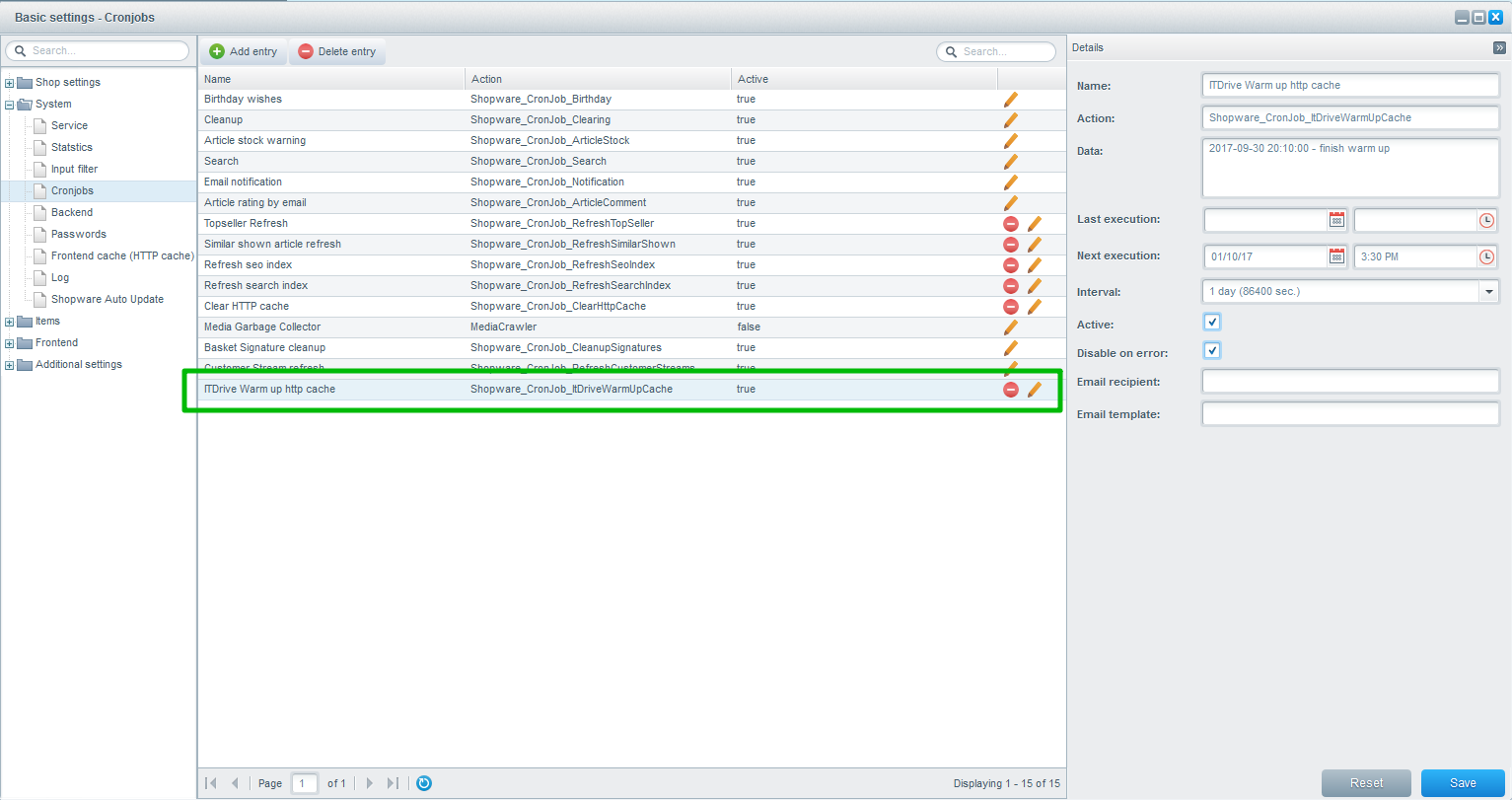 ITDriveWarmUpCache