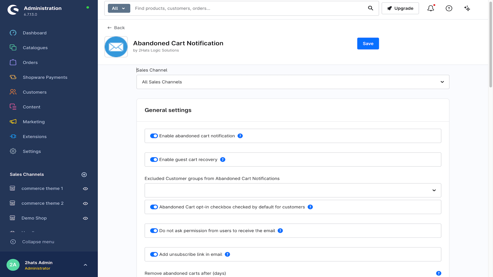 HatslogicSwAbandonedCartNotification