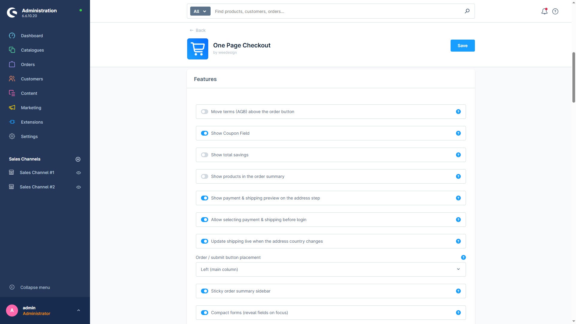 WeedesignCheckout