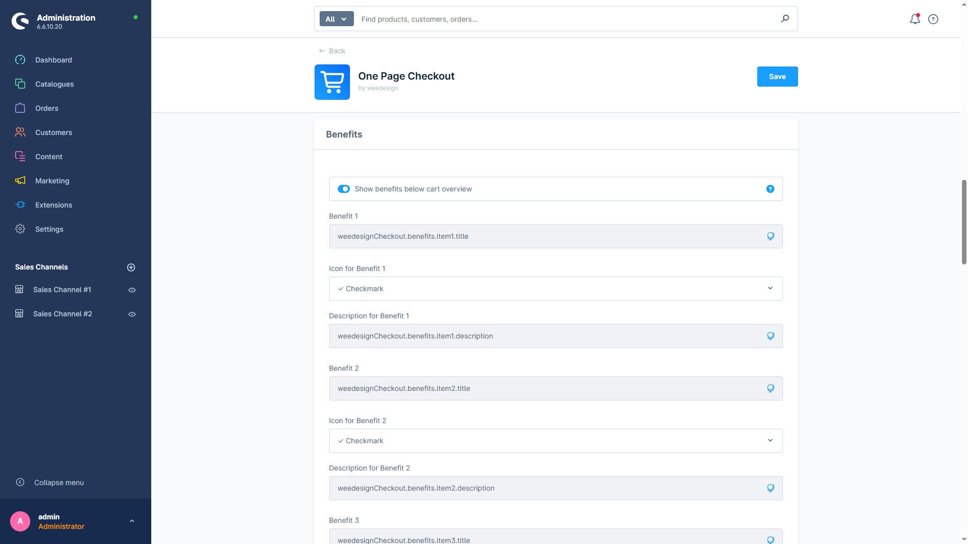WeedesignCheckout