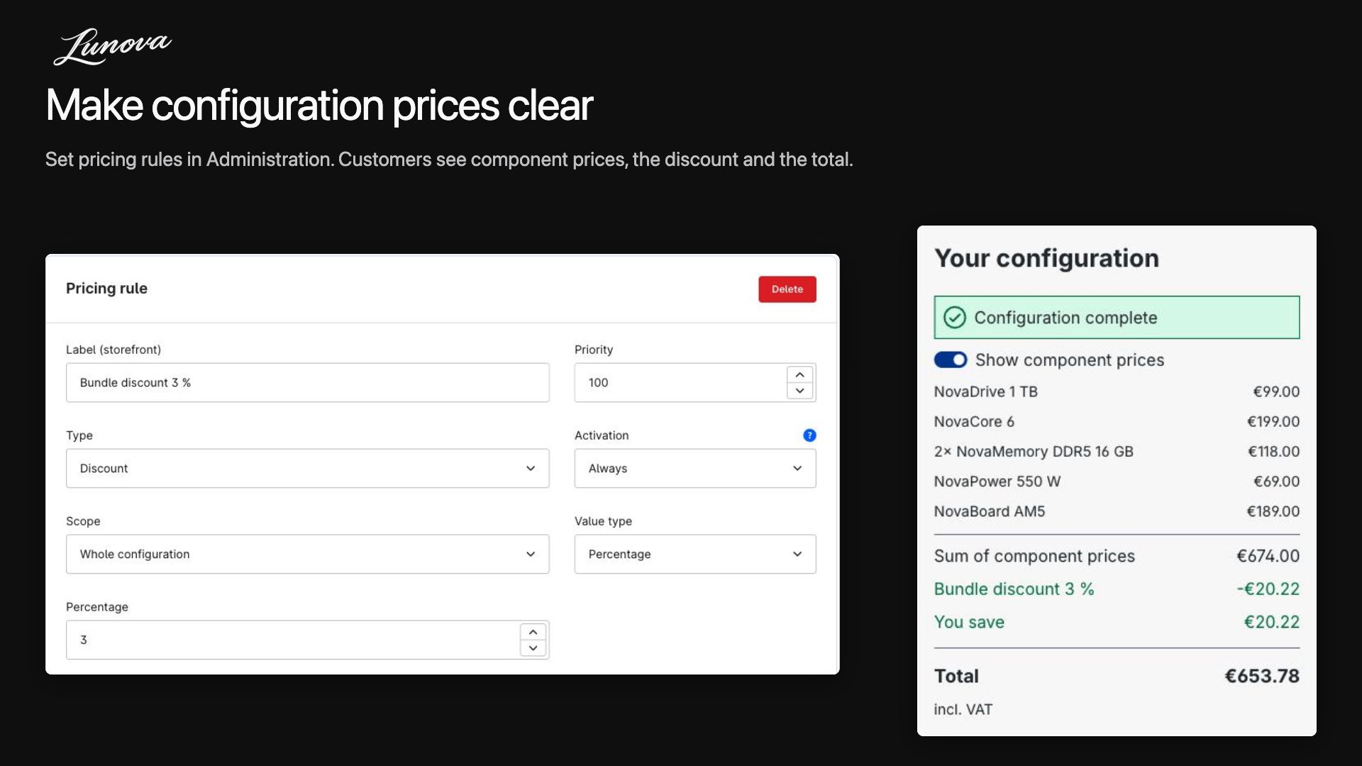 LunovaProductConfigurator