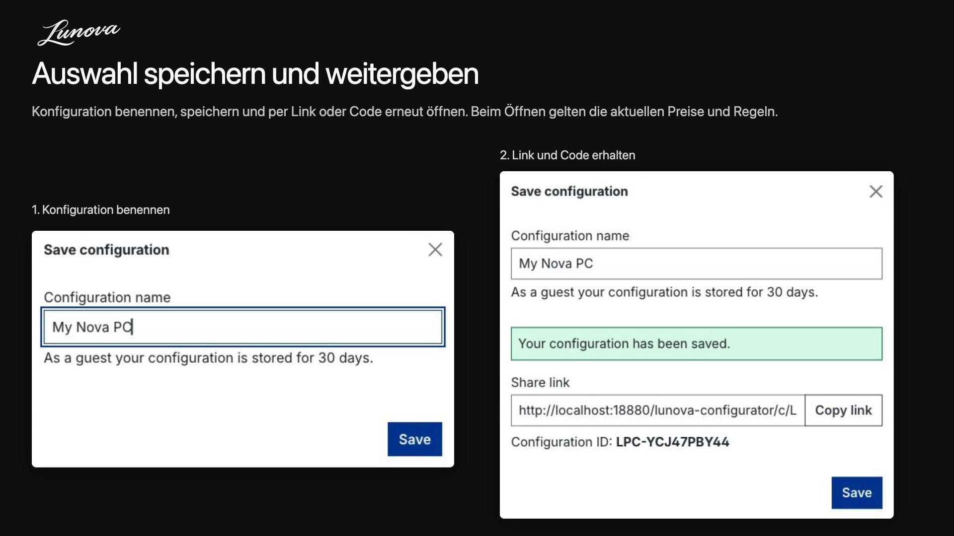 LunovaProductConfigurator