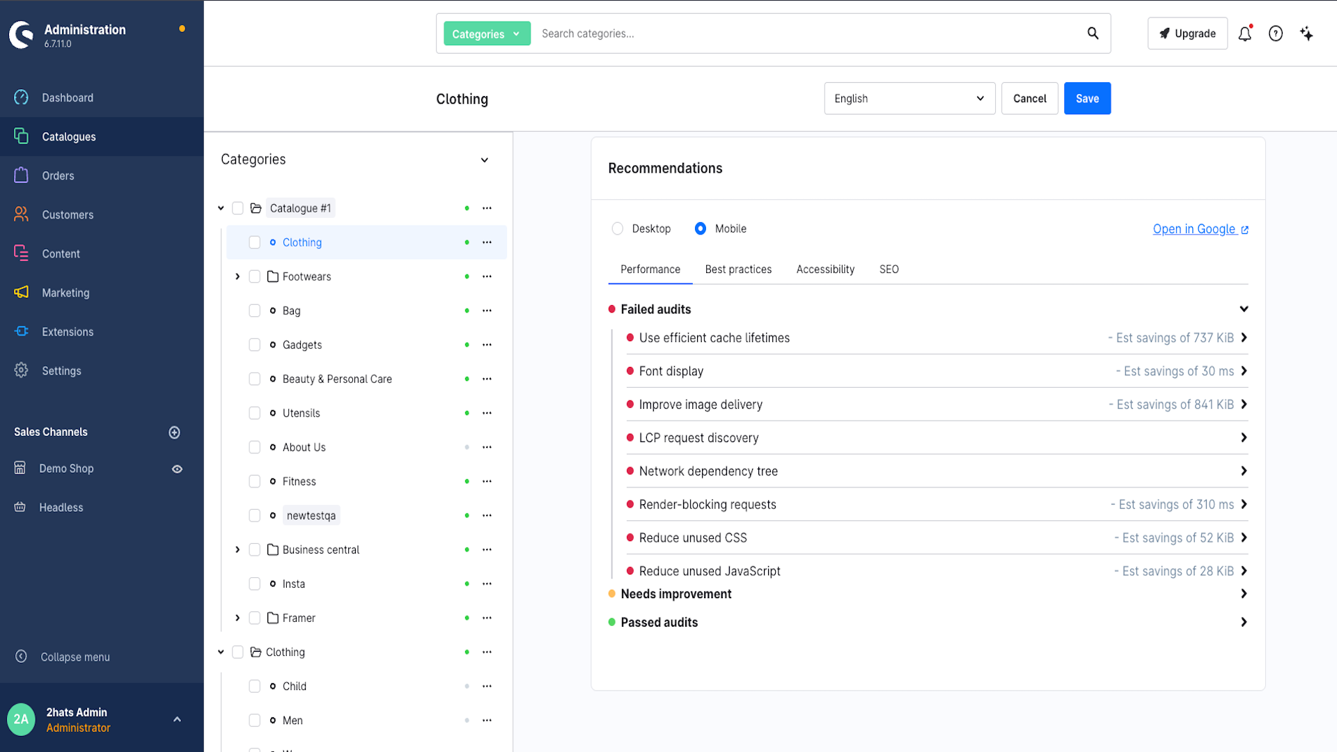 HatslogicPageSpeedInsights