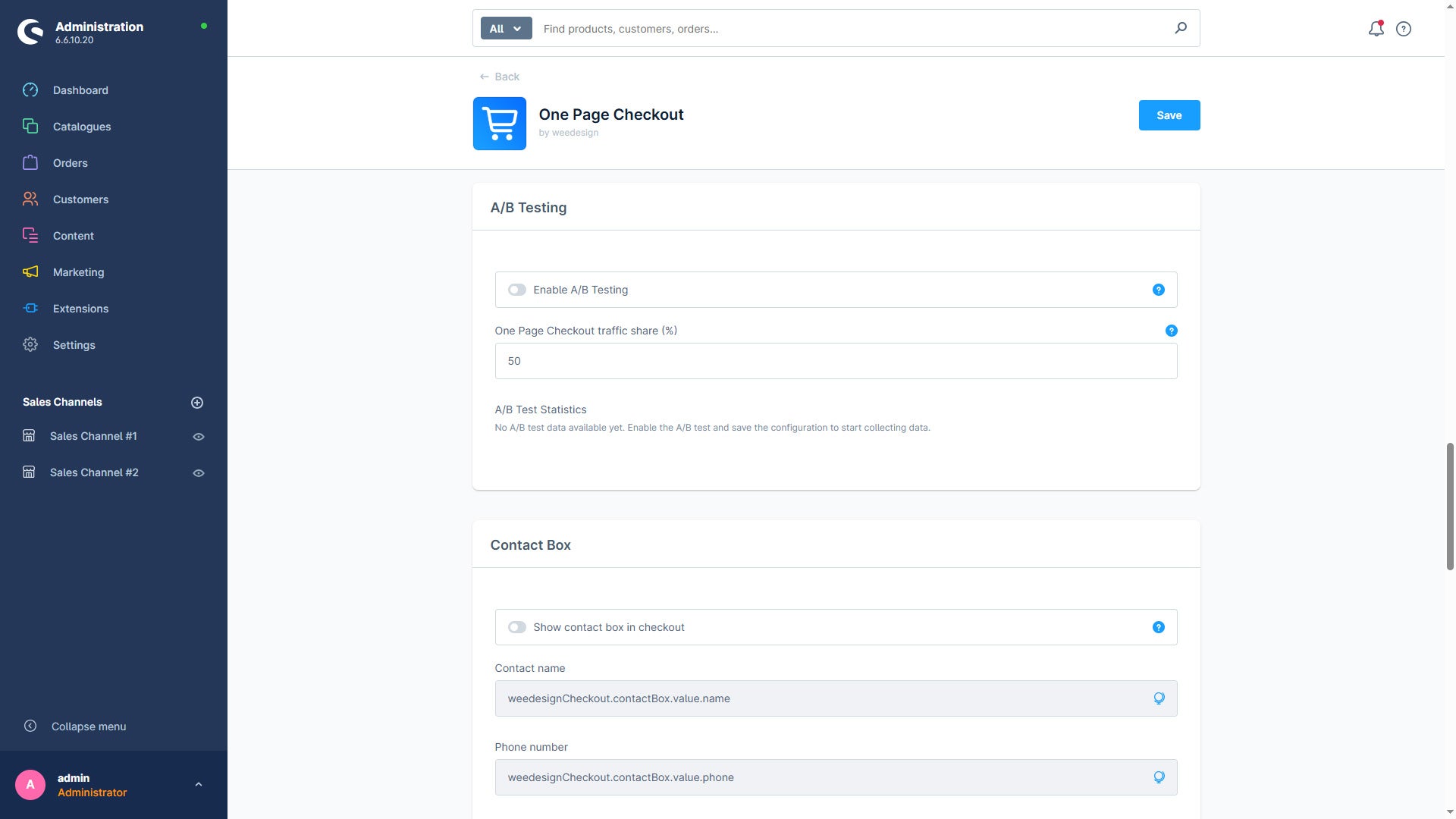 WeedesignCheckout