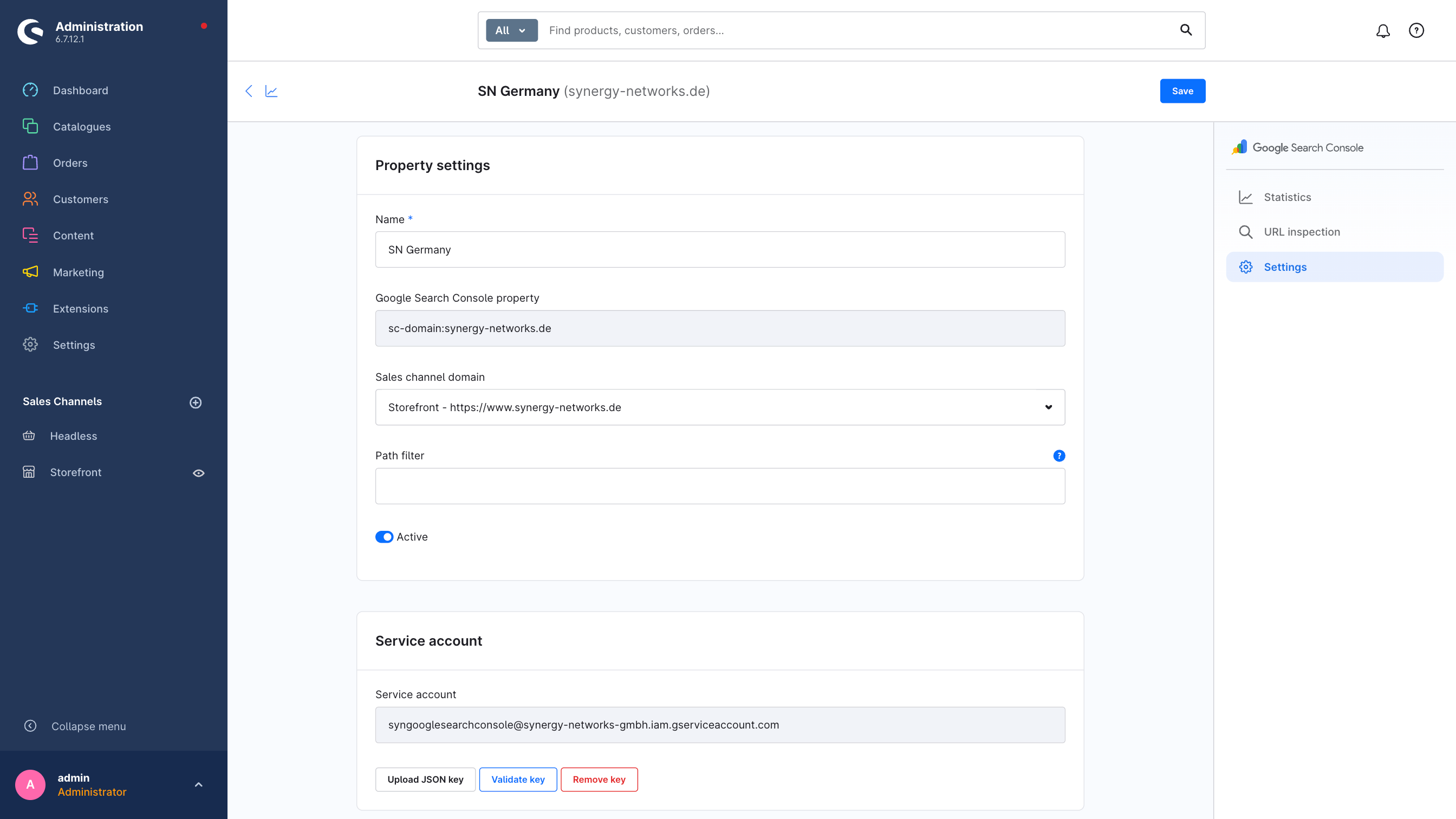 SynGoogleSearchConsole