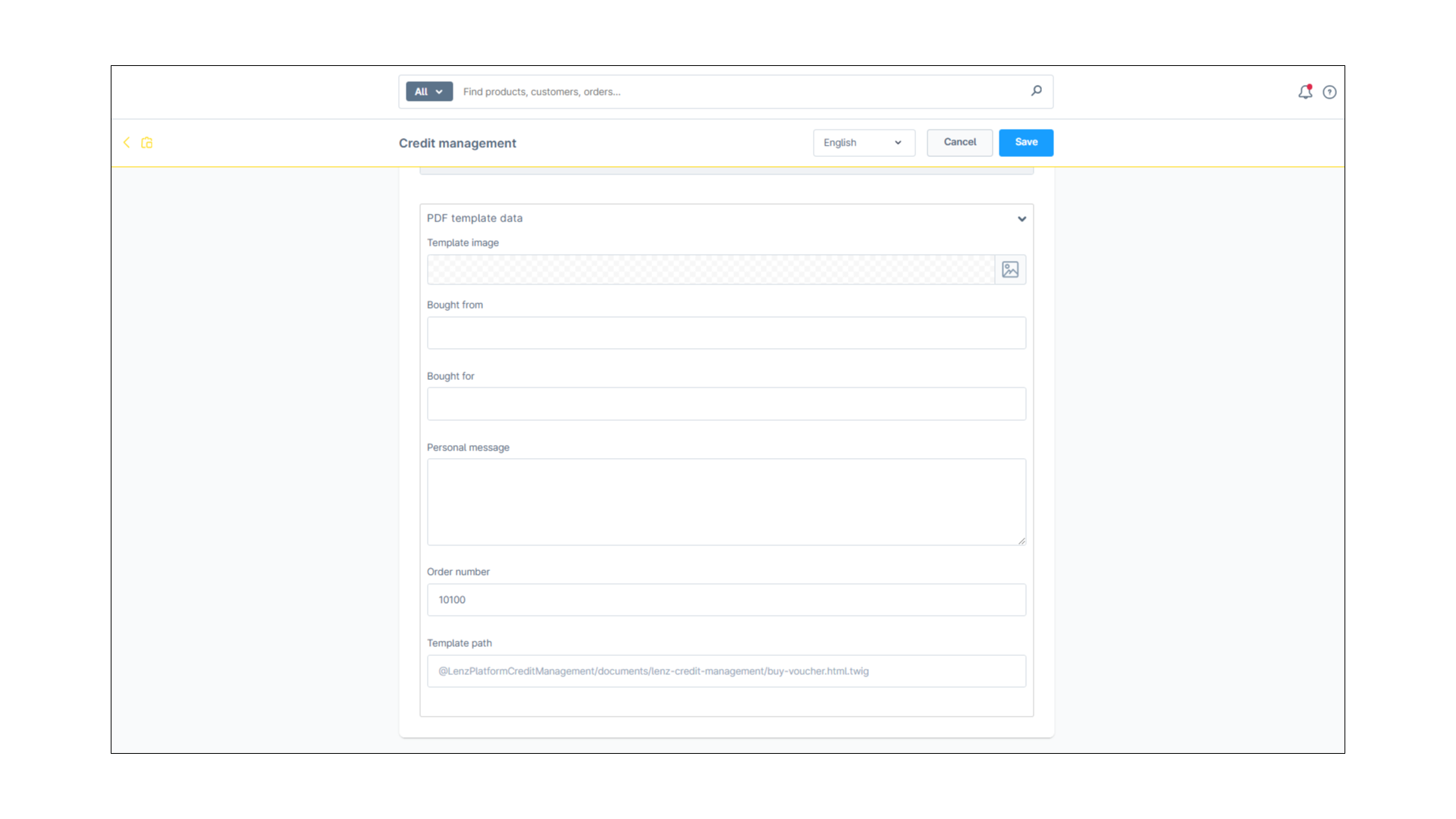 LenzPlatformCreditManagement