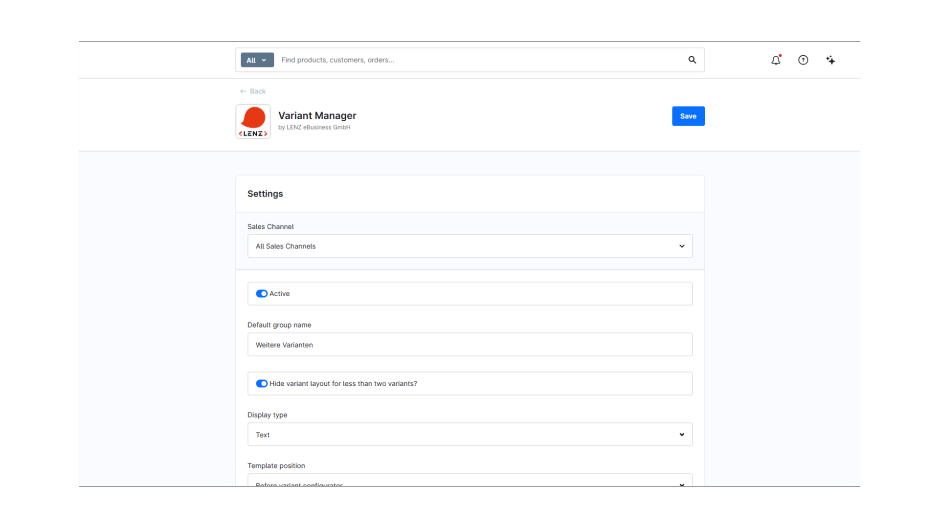 LenzPlatformVariantManager