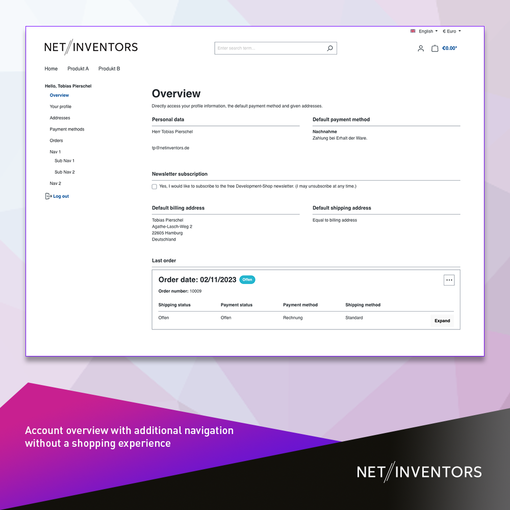 NetiNextCustomerArea