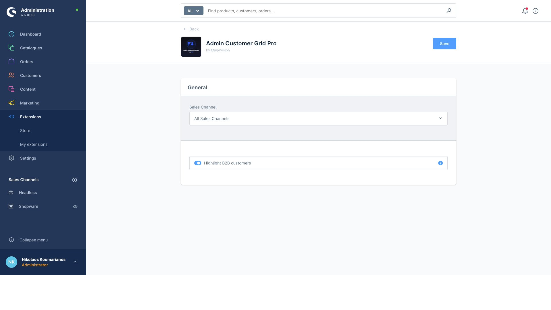 MageVisionAdminCustomerGridPro