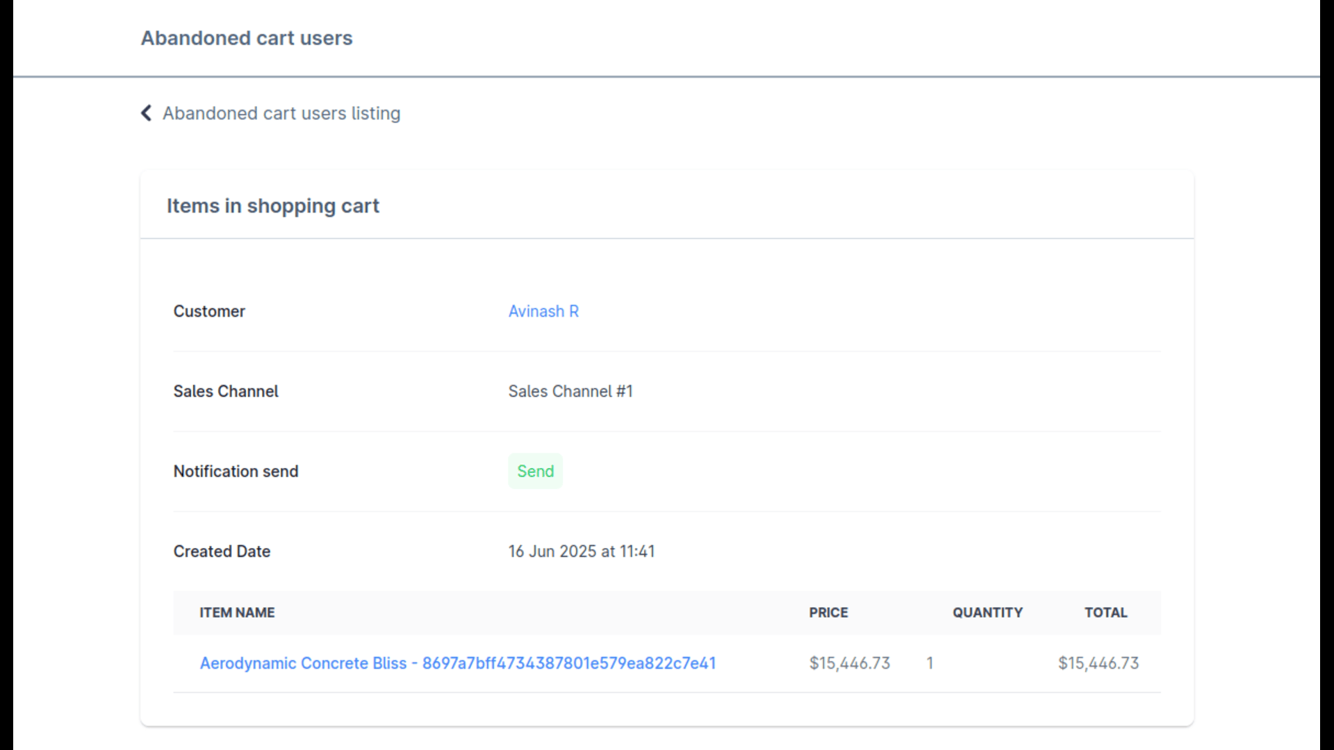 HatslogicAbandonedCartNotificationApp