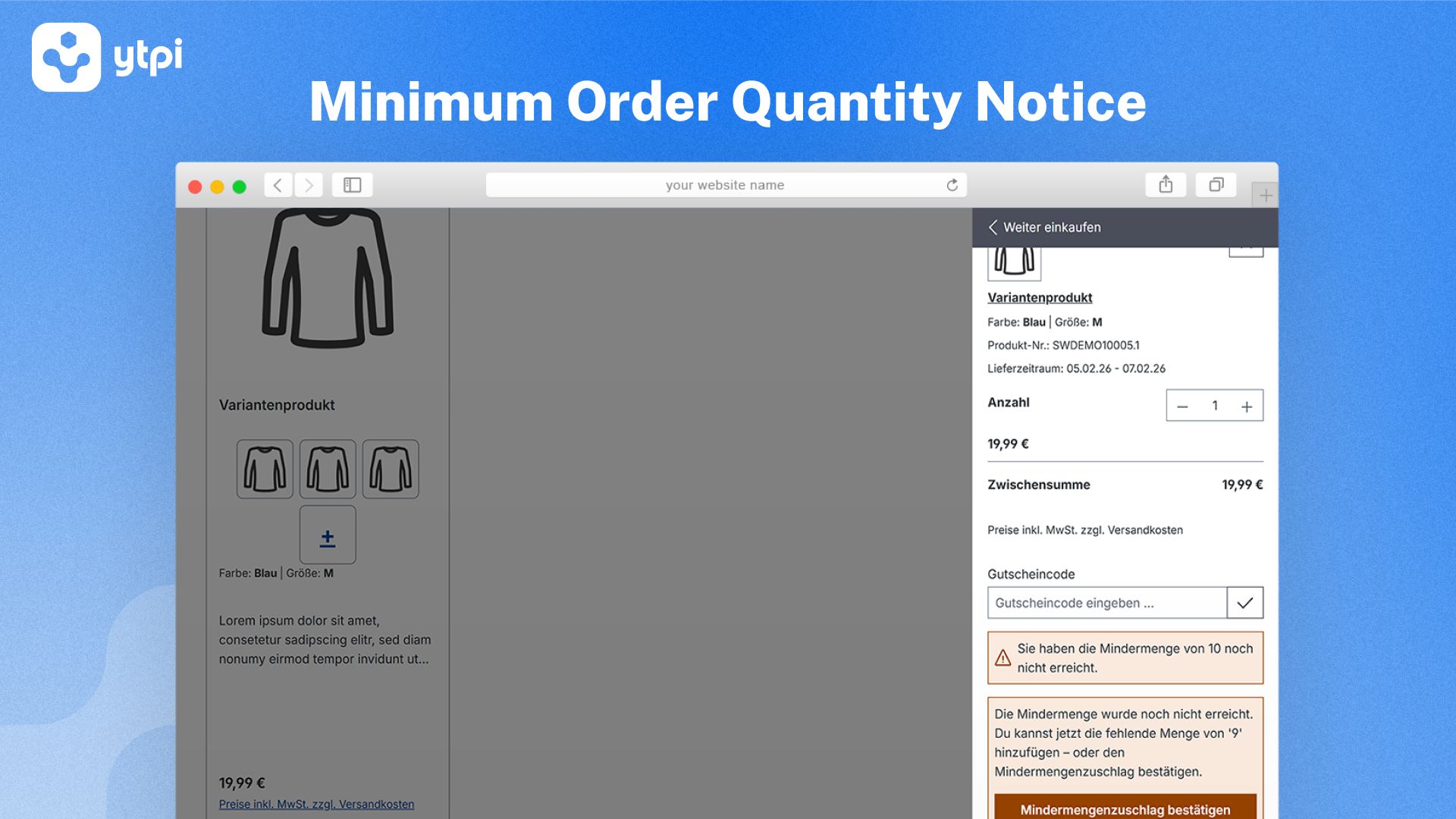 YtpiiMinimumQuantitySurcharge