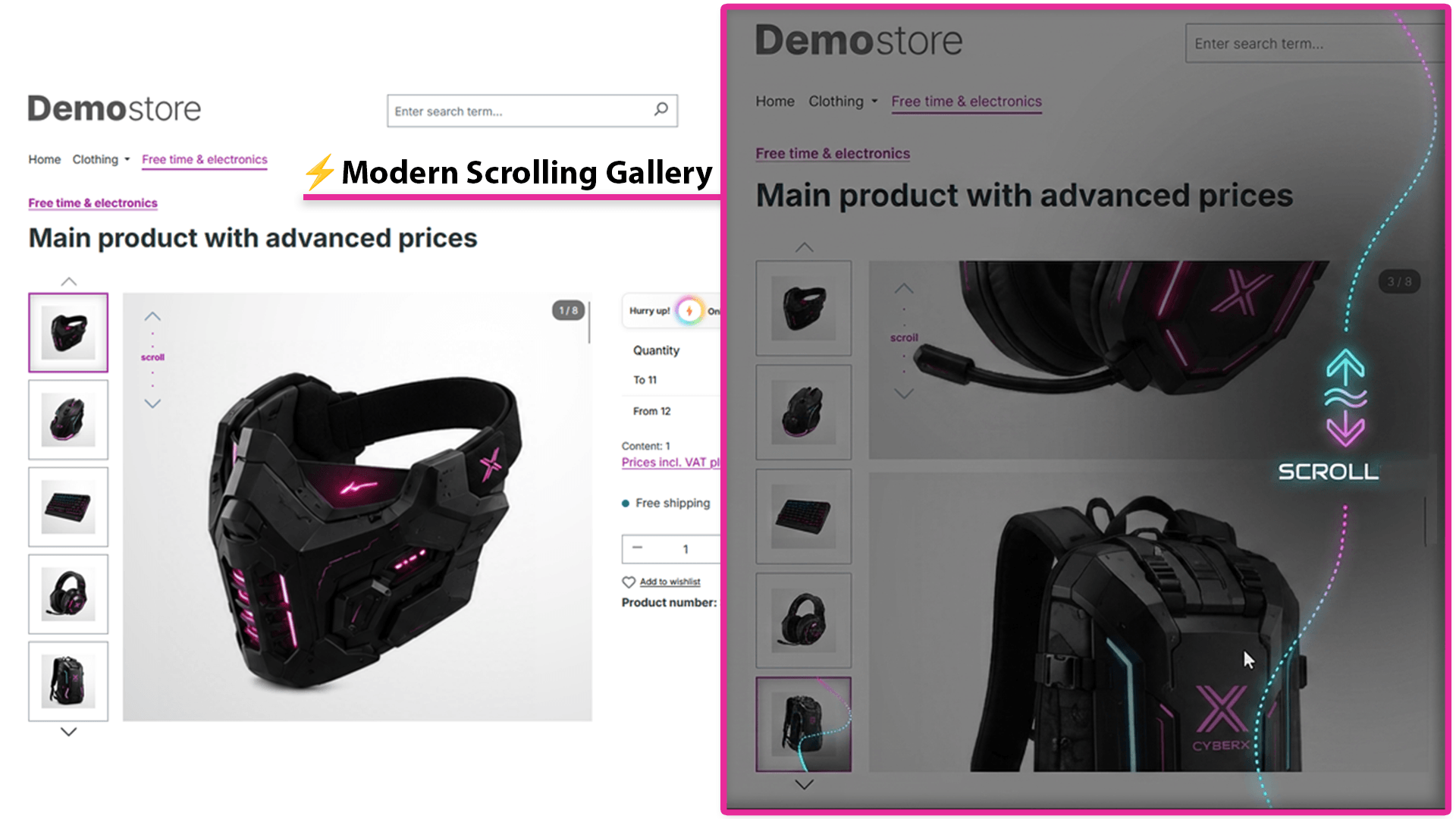 HexanoirGalleryScroller