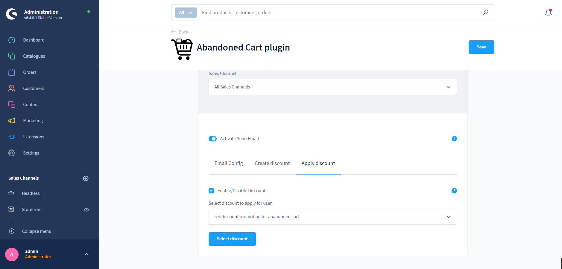 ModigAbandonedCartPlugin