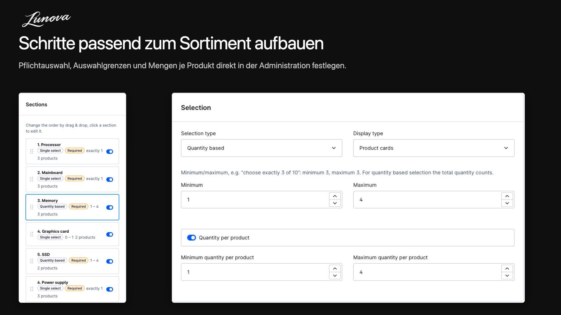 LunovaProductConfigurator
