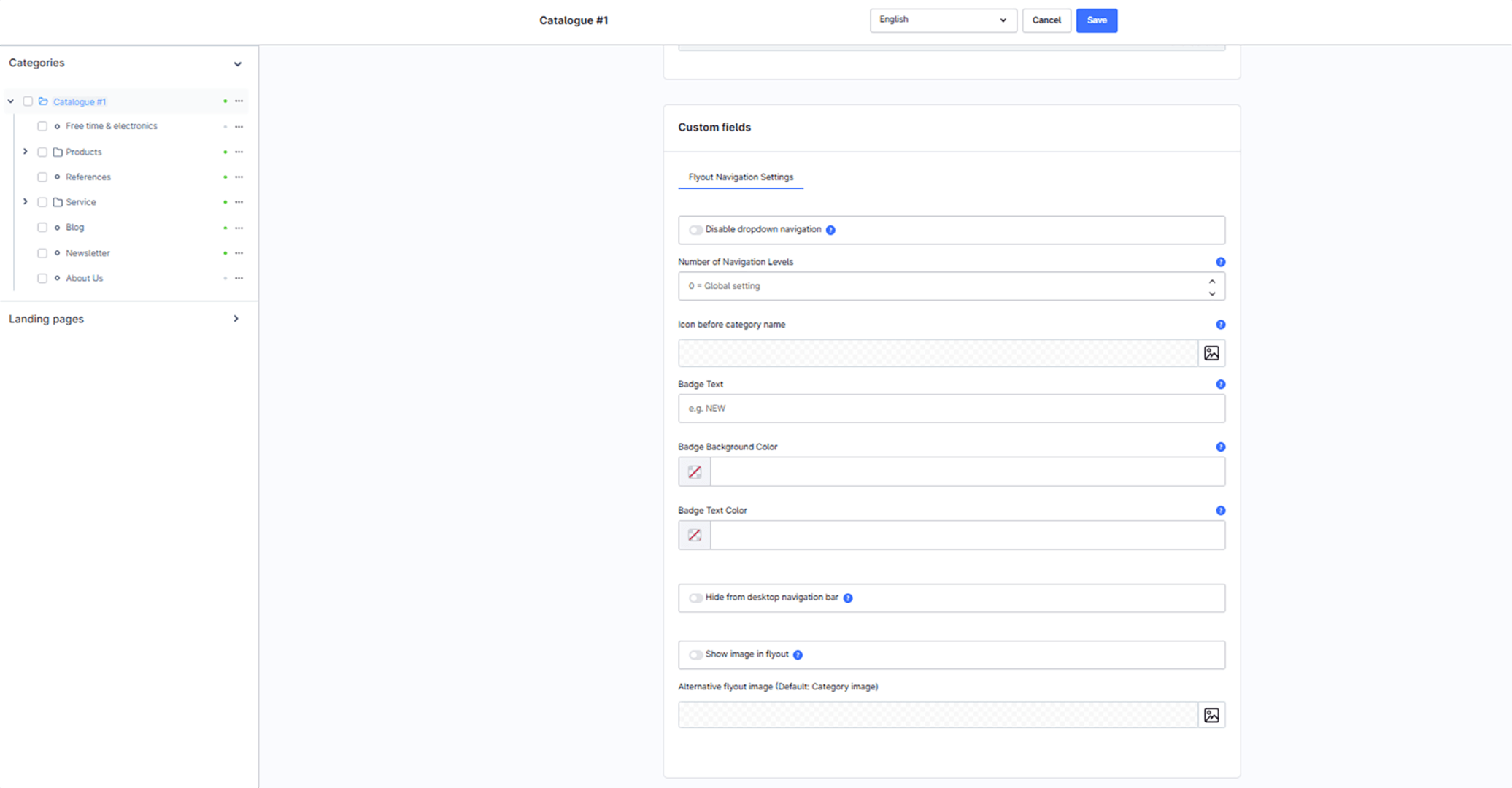WebLa_FlyoutNavigation