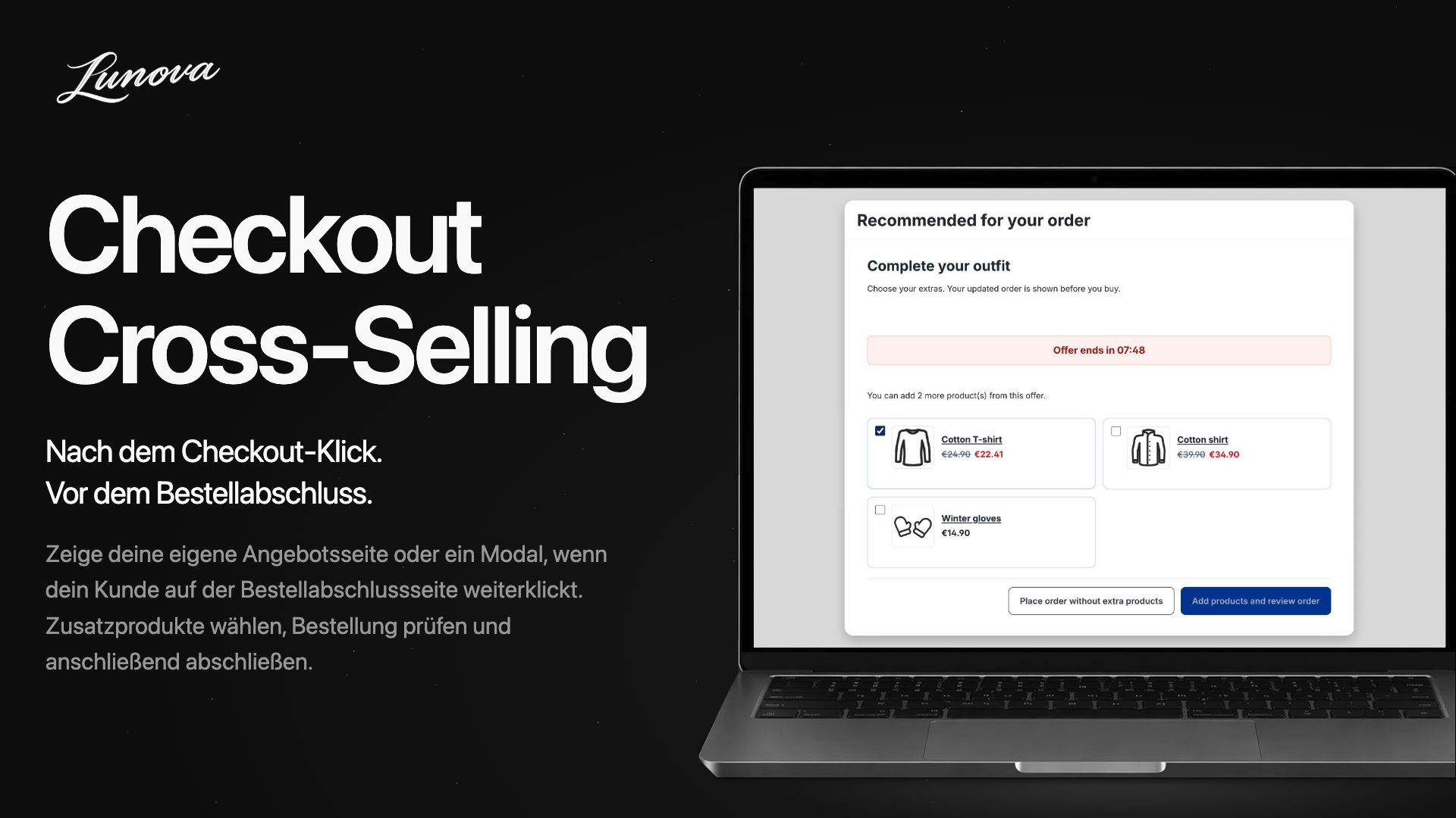 LunovaCheckoutCrossSelling