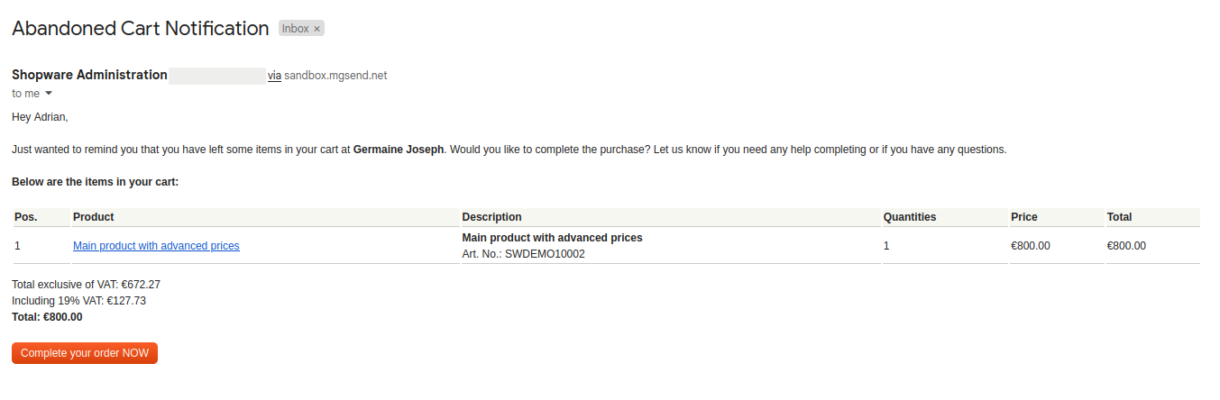 HatslogicAbandonedCartNotificationApp