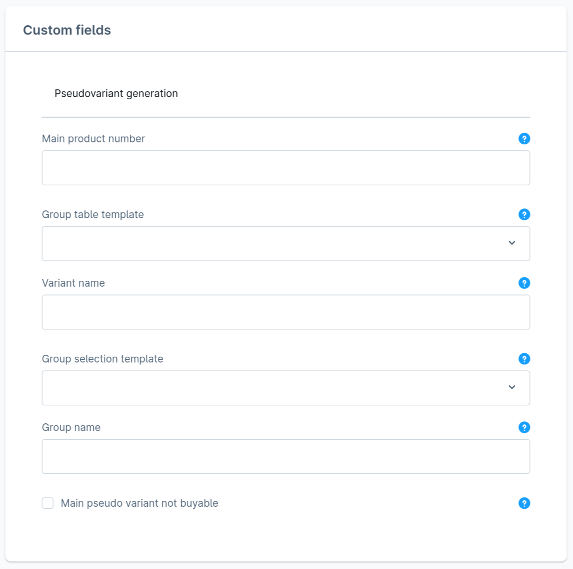 SwkwebCustomFieldPseudovariantGenerator