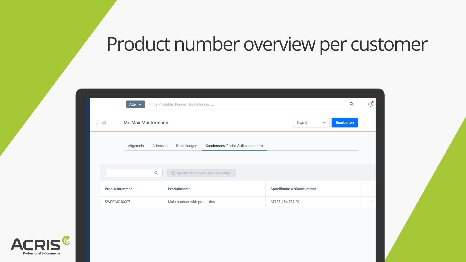 AcrisCustomerProductNumberCS