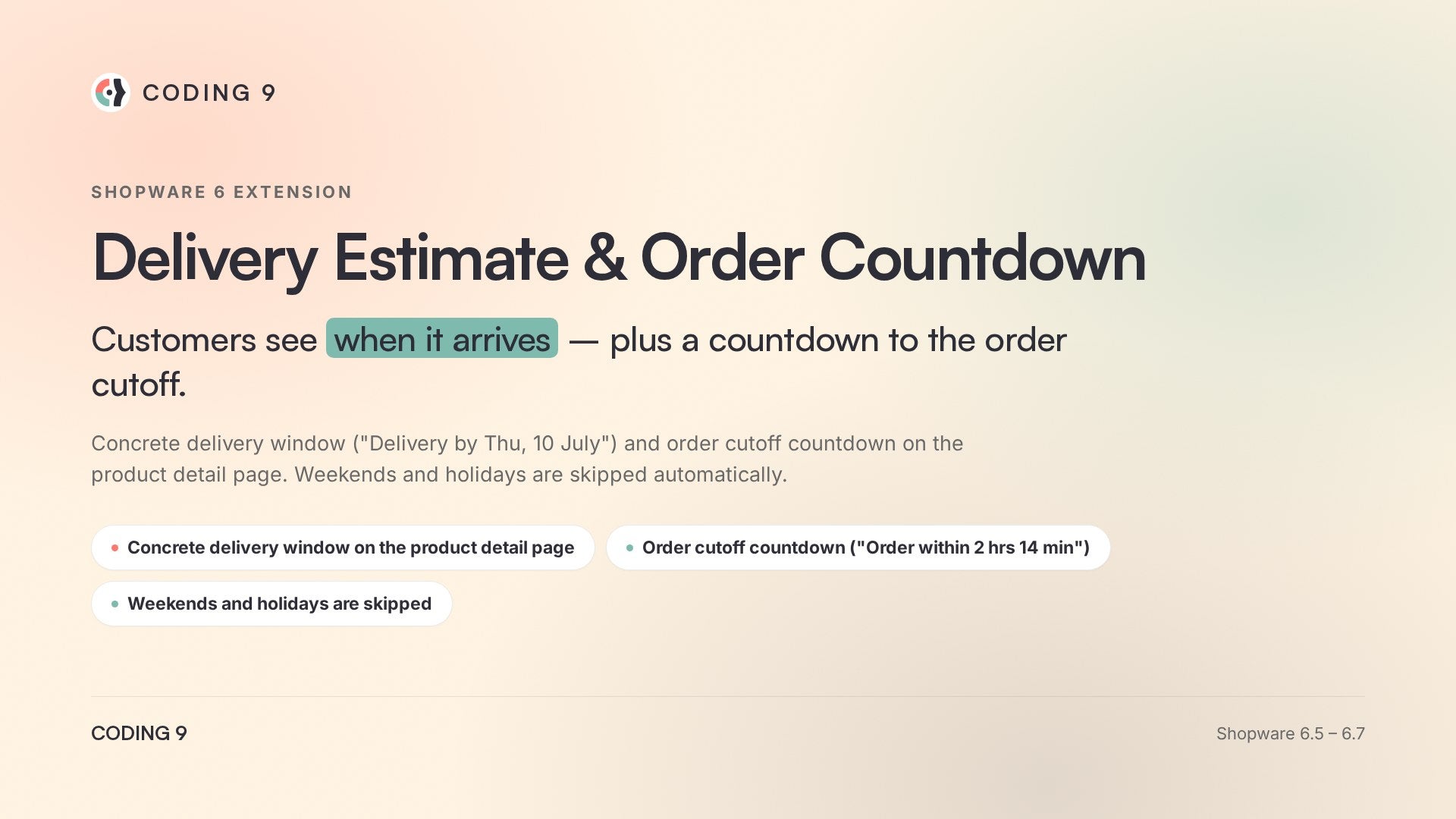 Coding9DeliveryEstimate