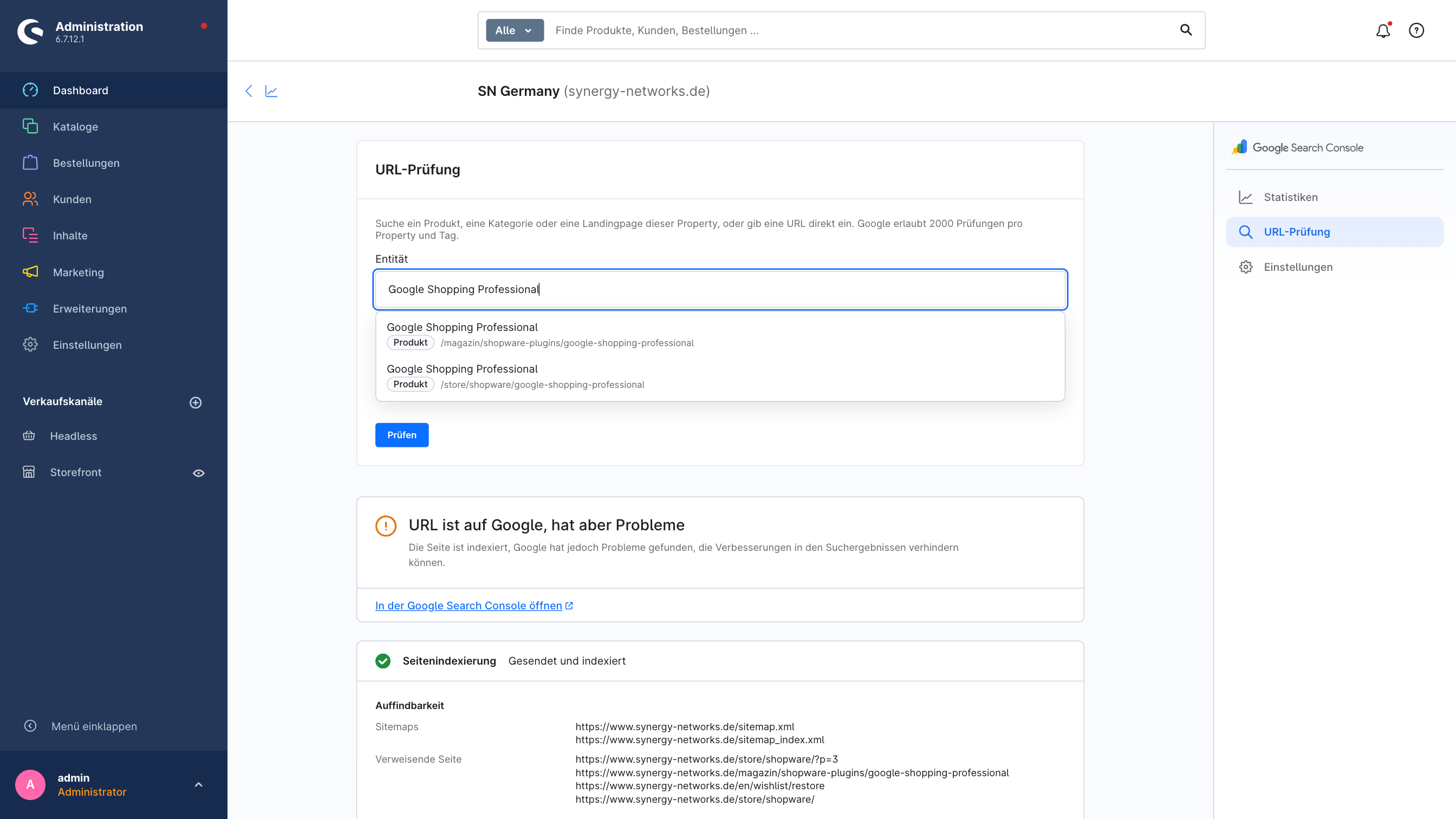 SynGoogleSearchConsole