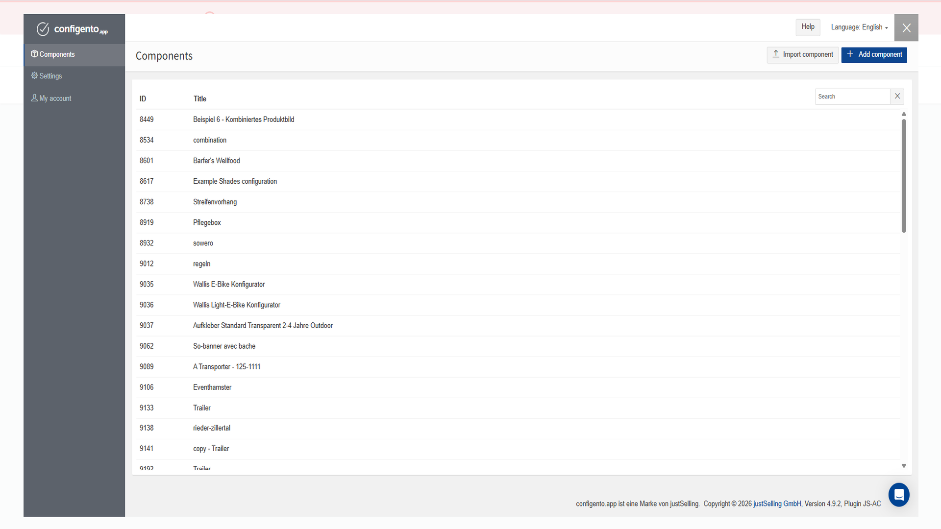 JustsellingProductConfigurator