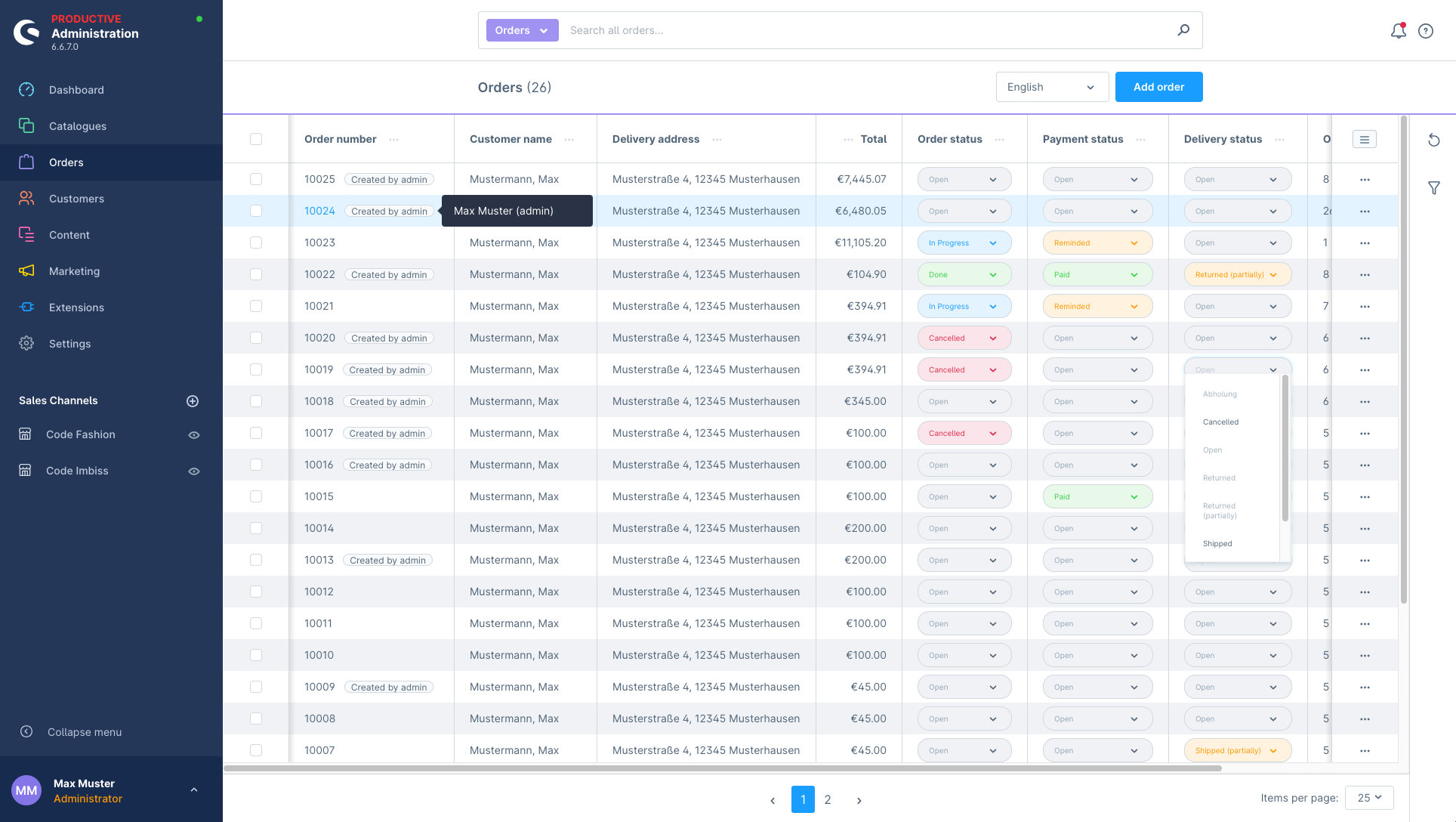 CImAdminProOrderManagement