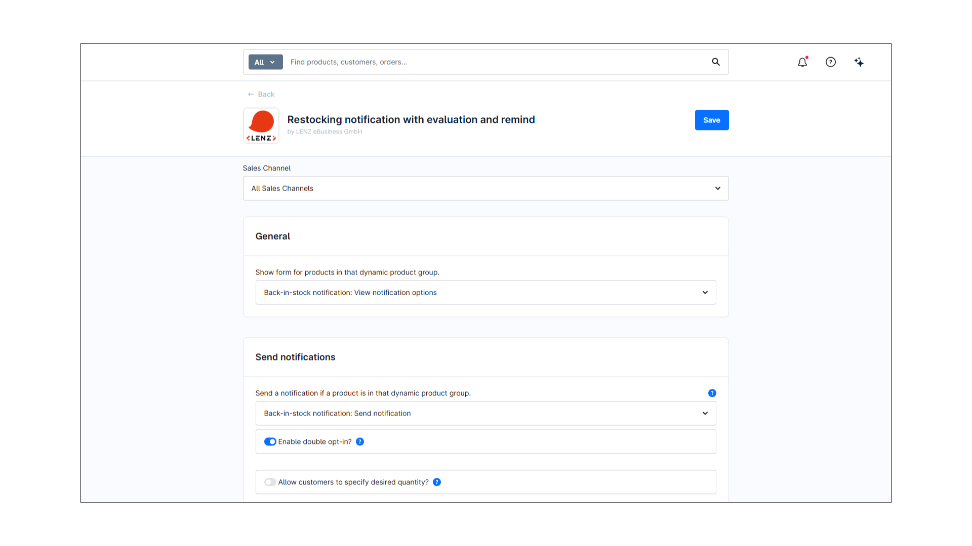 LenzPlatformBackInStockNotification