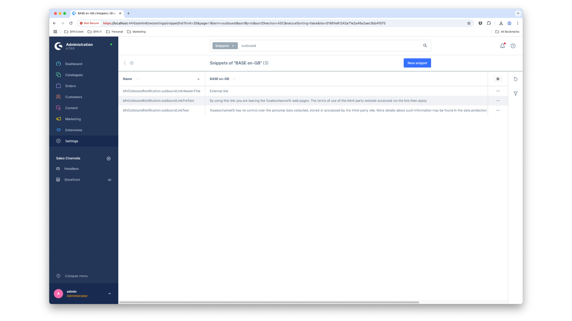 BfnOutboundLinkNotification