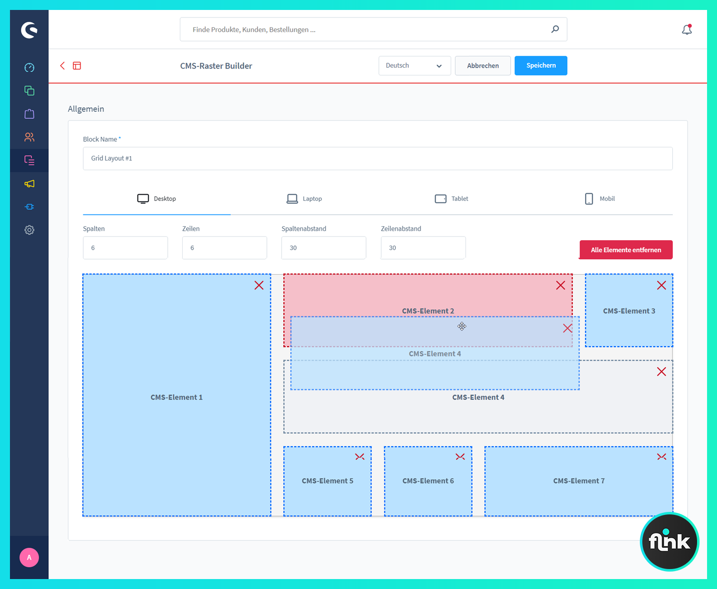 FlinkCmsGridBuilder