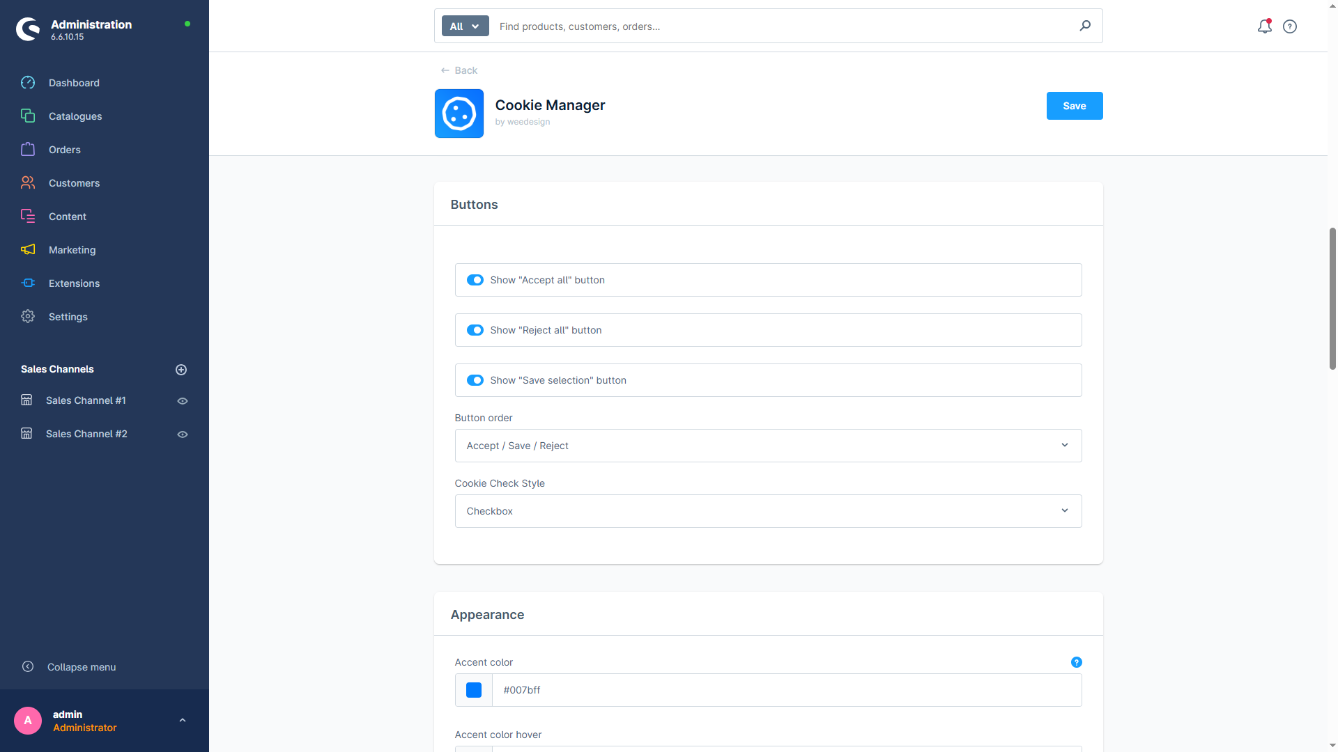 WeedesignCookieManager