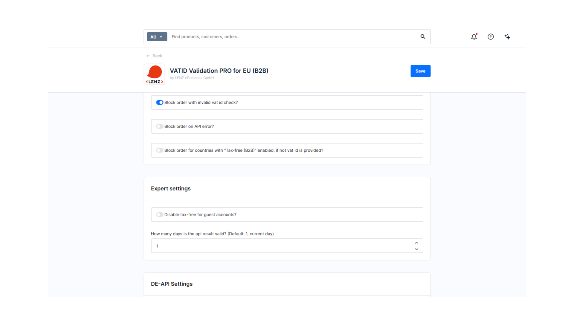 LenzPlatformVatIdValidation