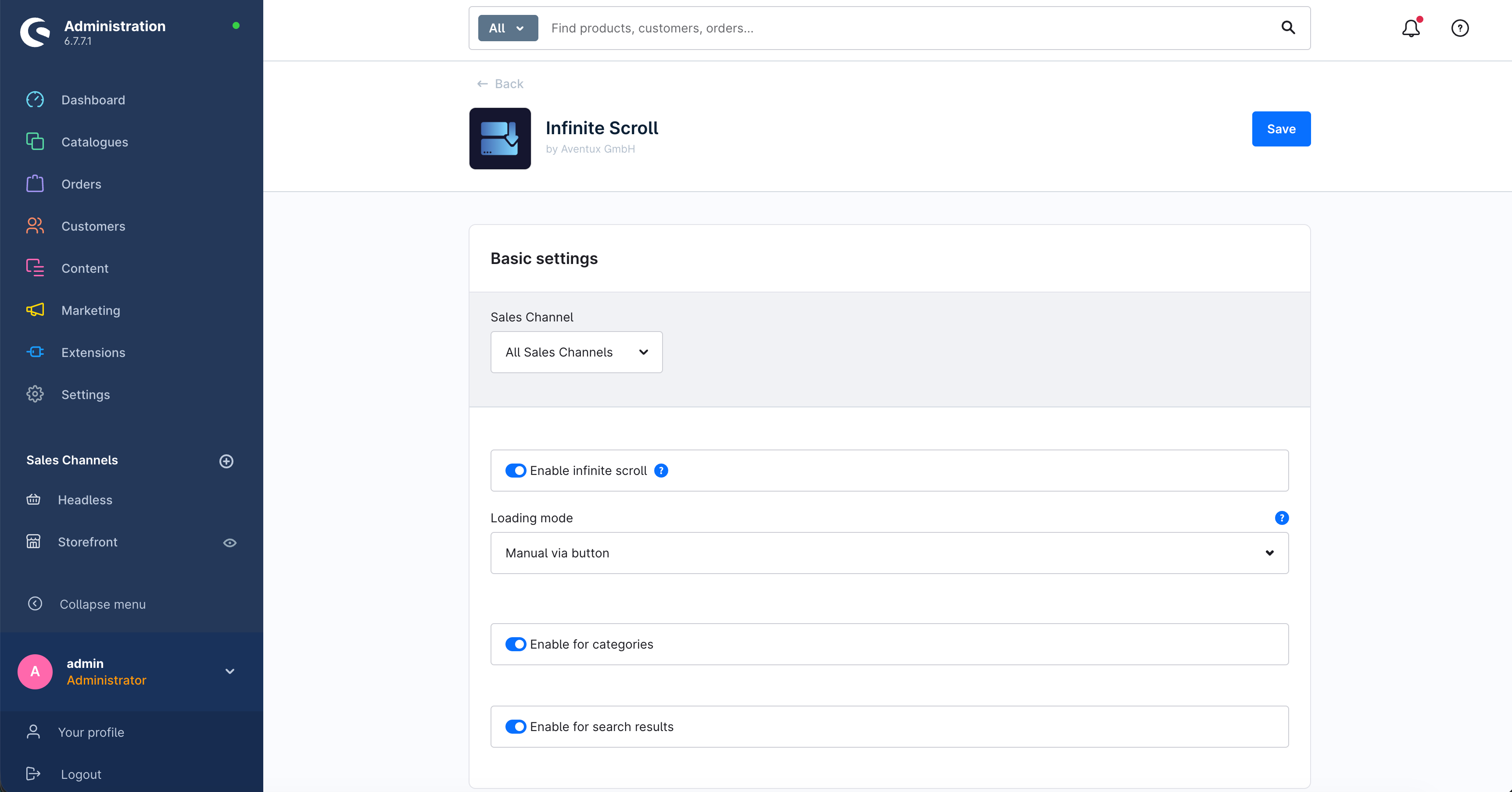 AventProductListScroll