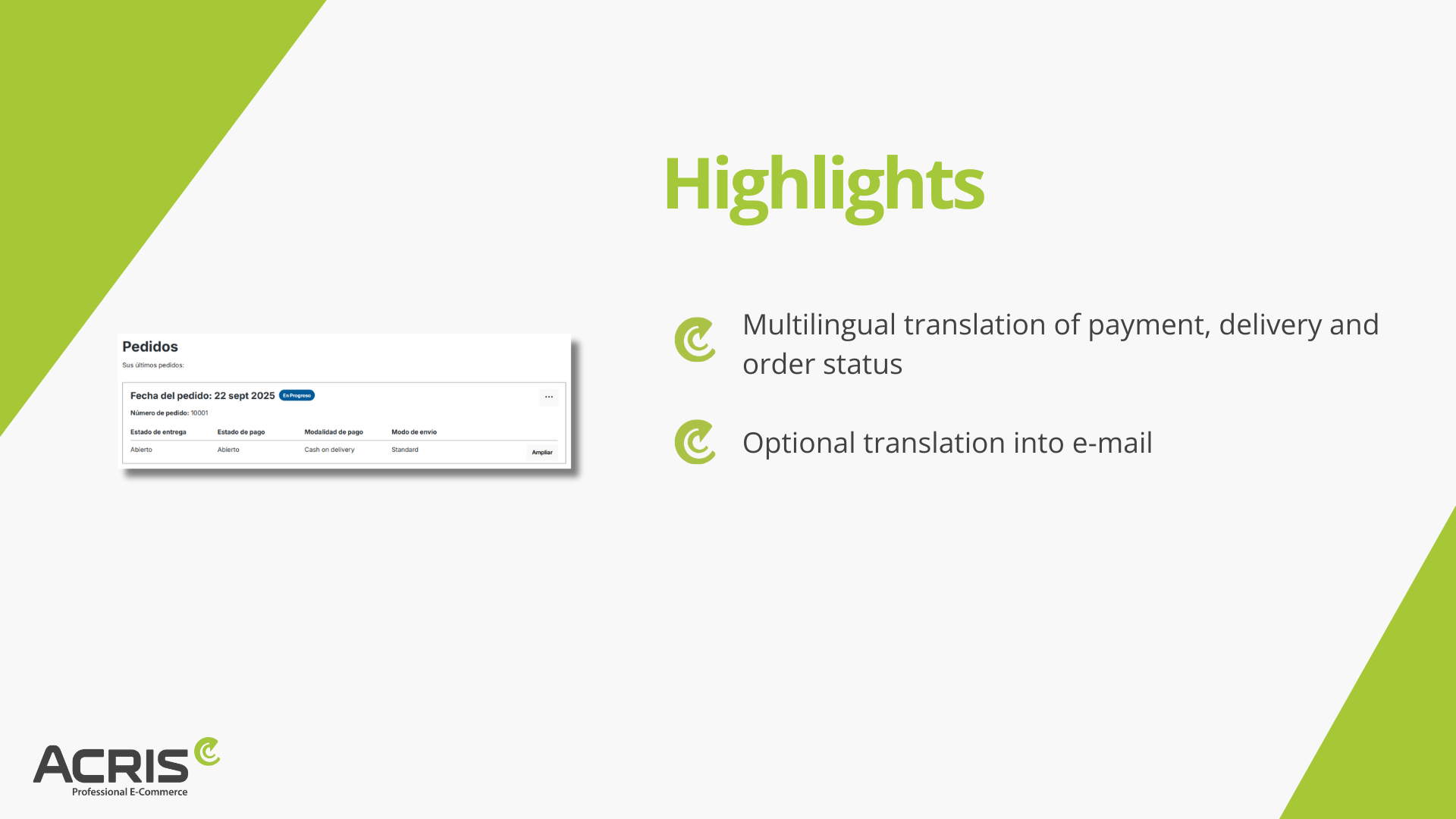 AcrisOrderStatusTranslationAppCS