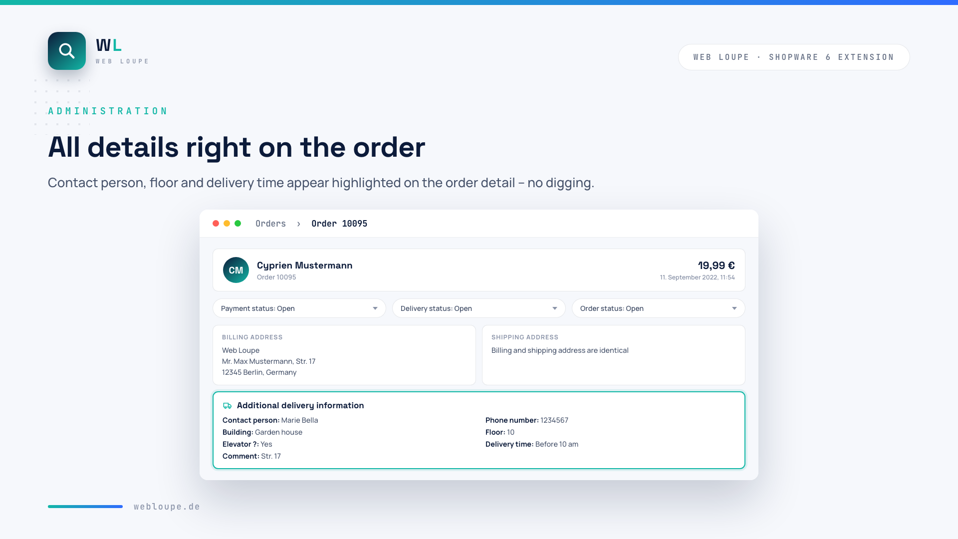 WeloDeliveryInfos