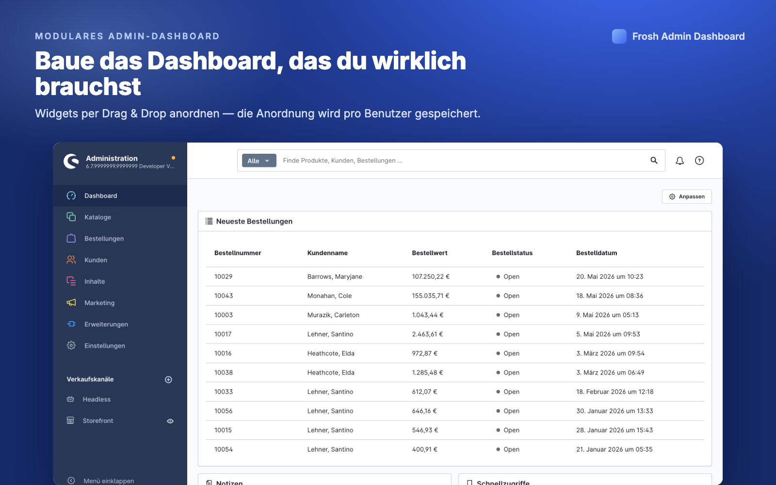 FroshAdminDashboard