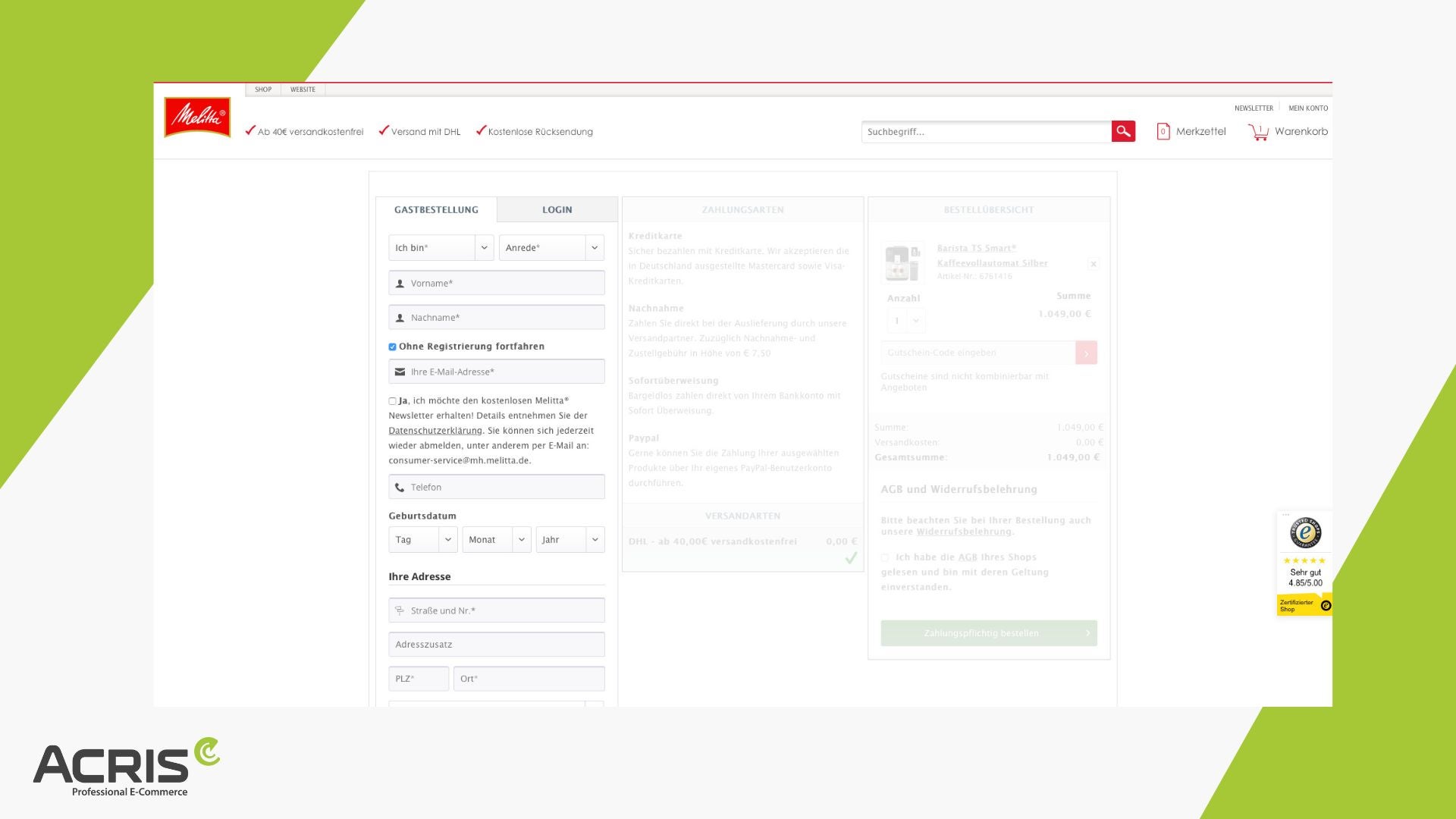 ProxaOnePageCheckout