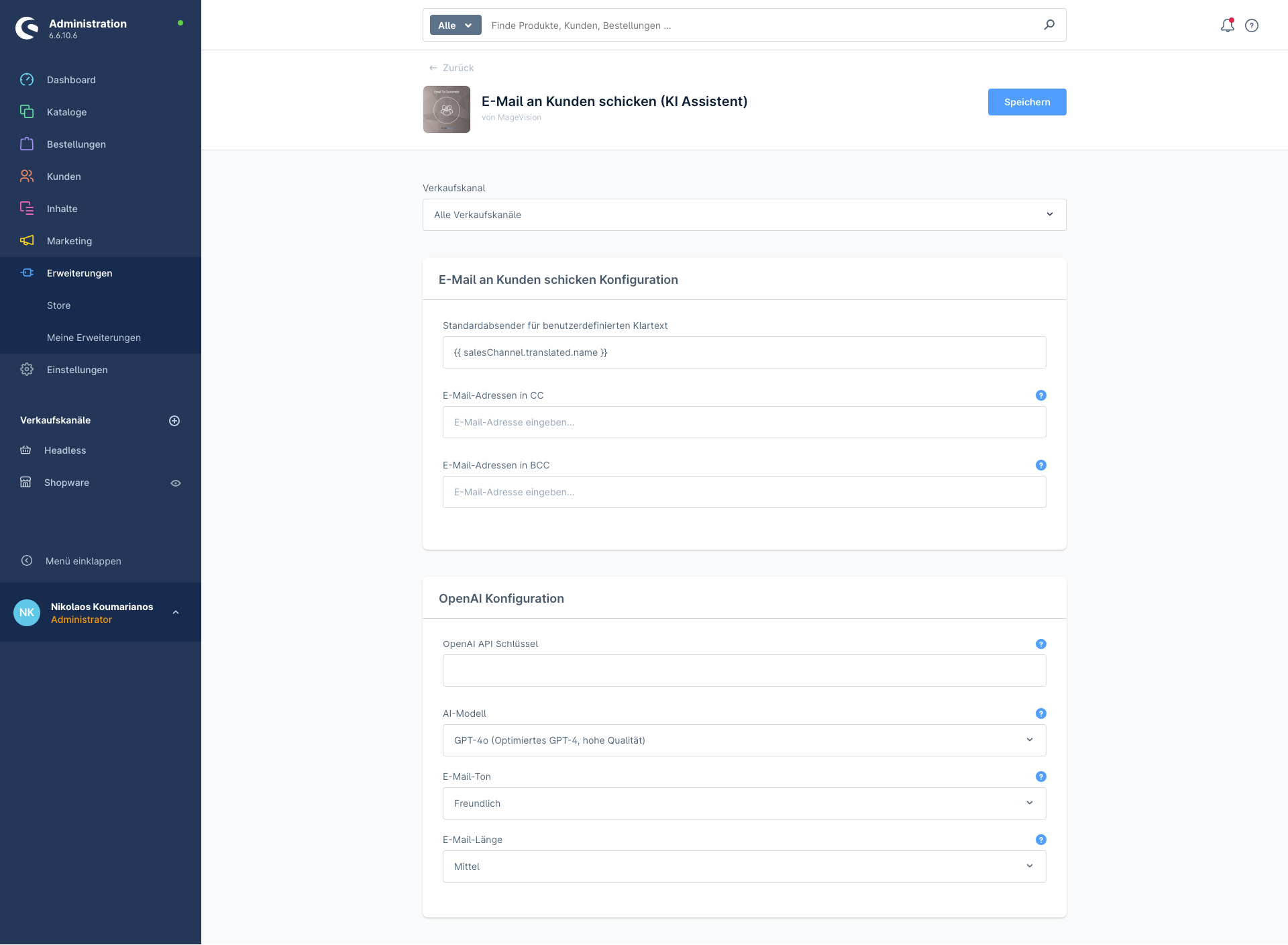 MageVisionEmailCustomers