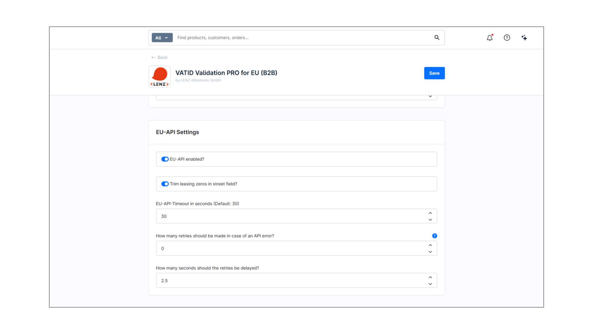 LenzPlatformVatIdValidation