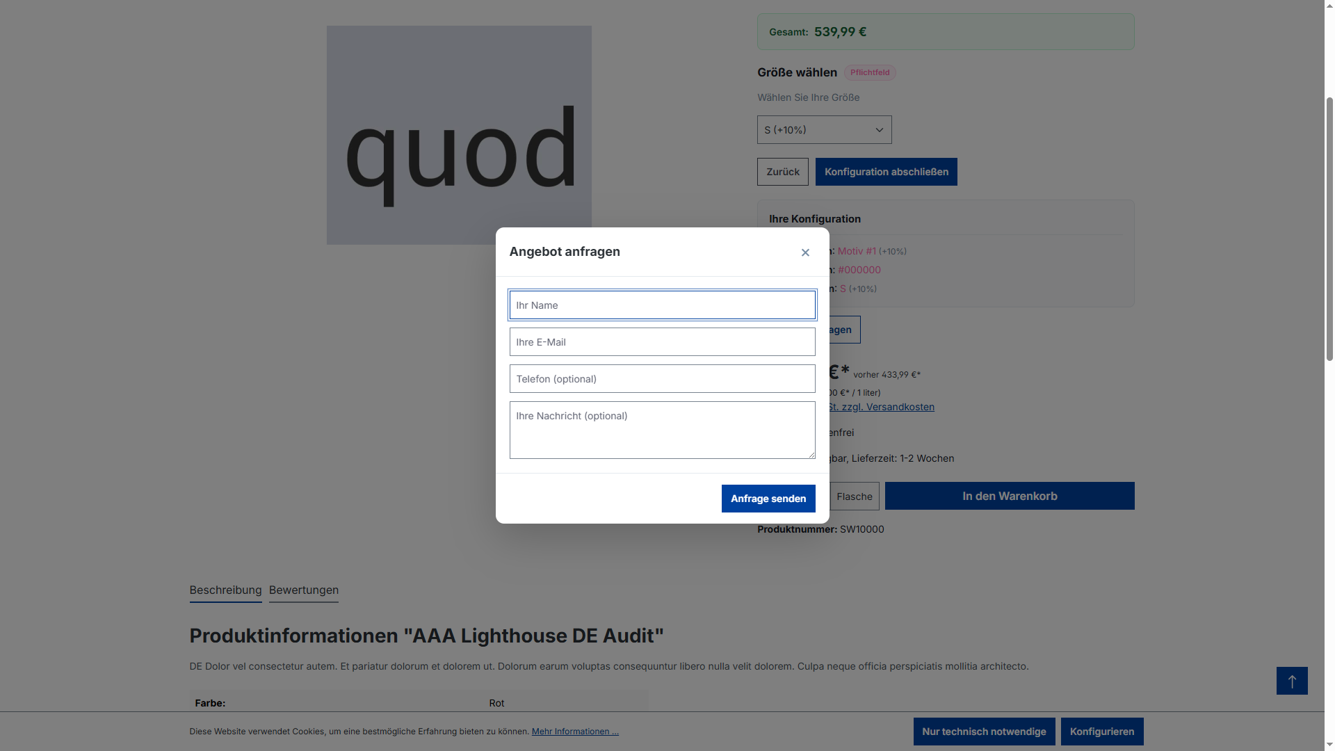 WeedesignProductConfigurator