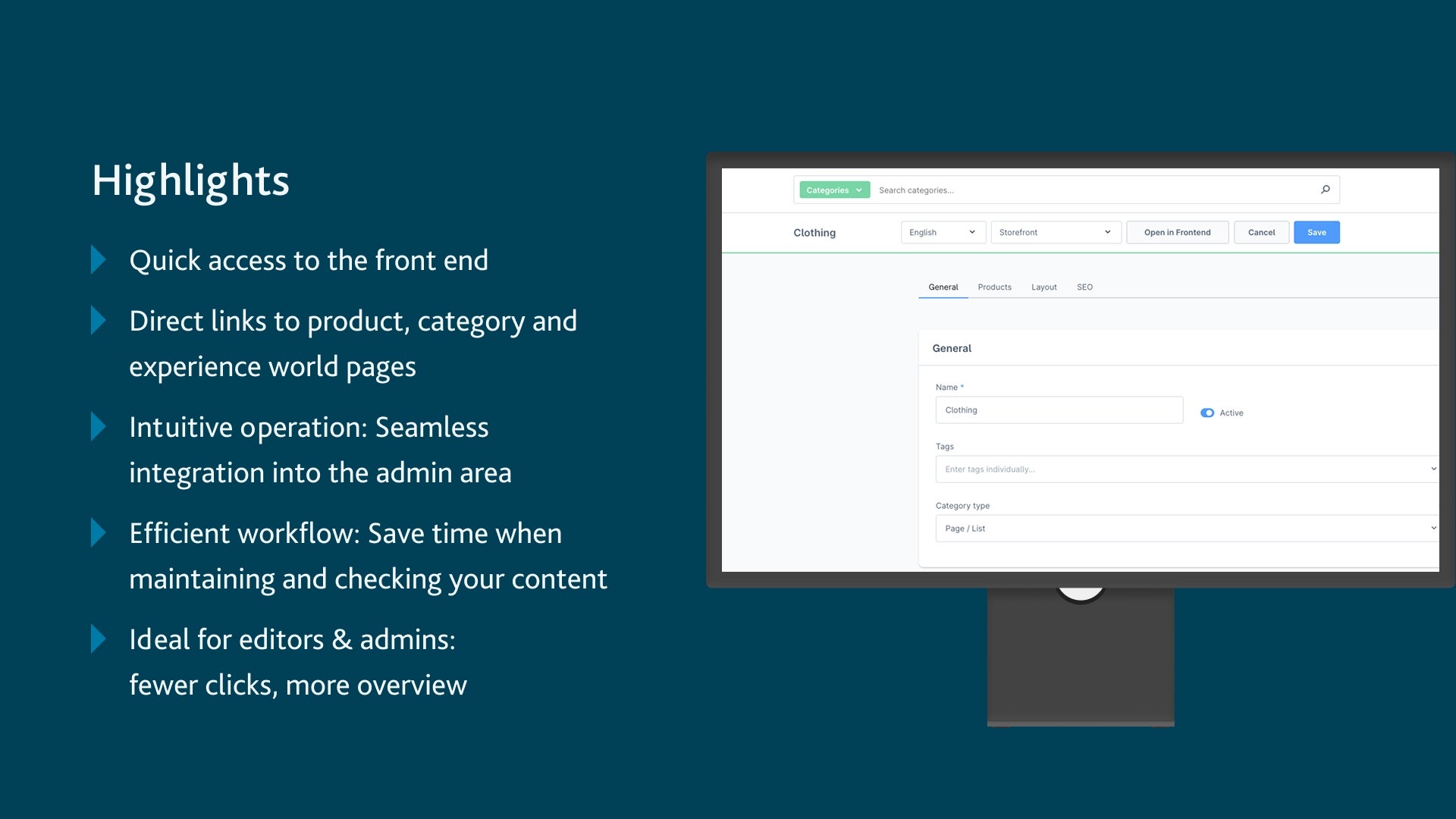 IntediaAdminStorefrontLink