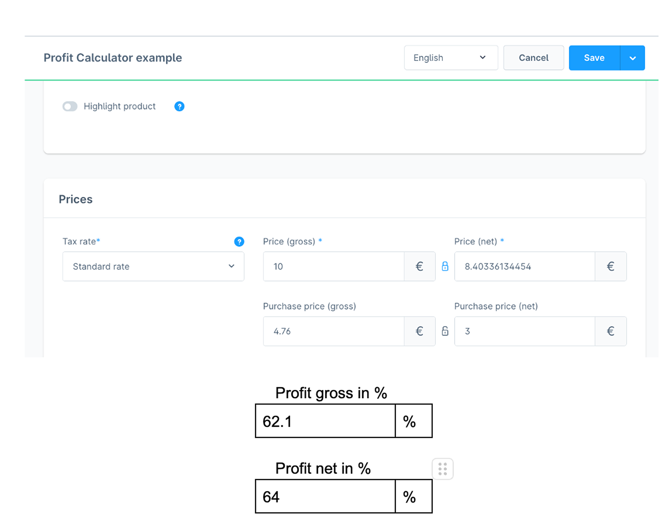 FriptechProfitCalculator