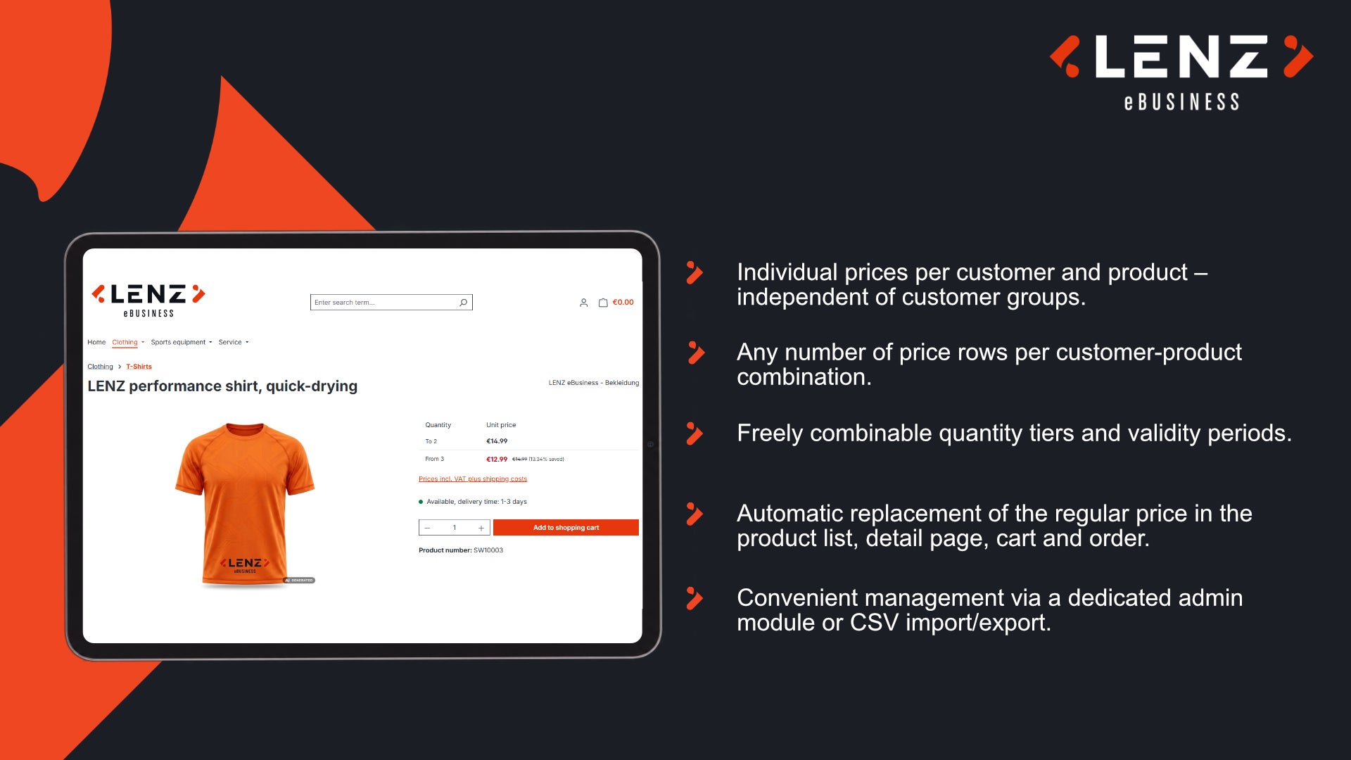 LenzPlatformCustomerPrice