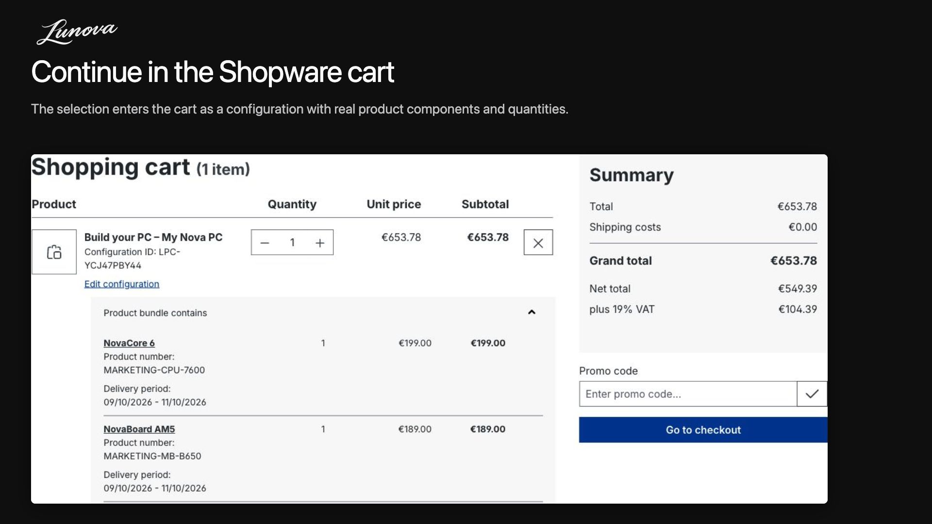 LunovaProductConfigurator