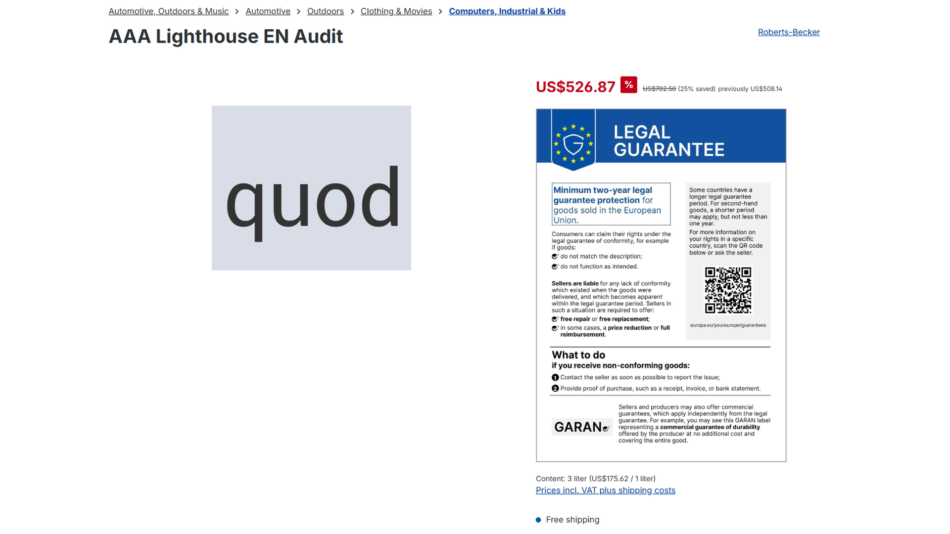 KommoraEuWarrantyLabel