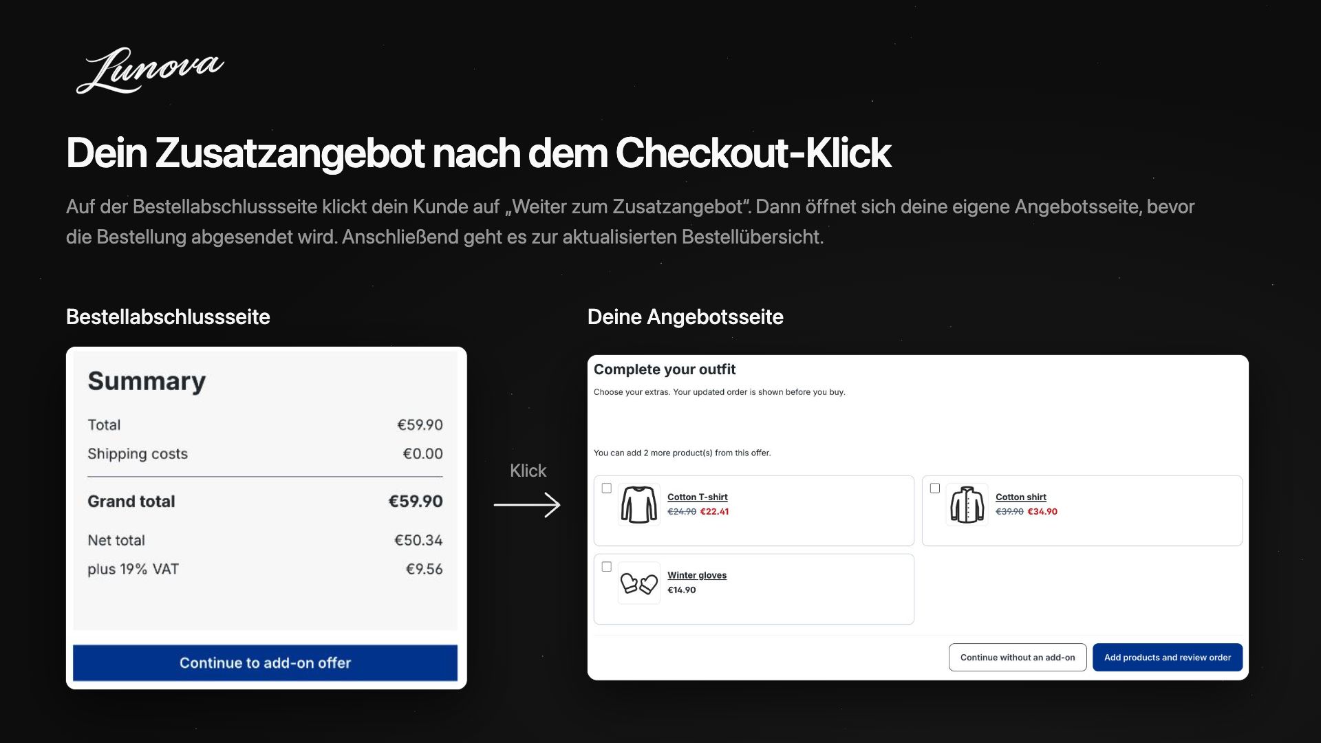 LunovaCheckoutCrossSelling