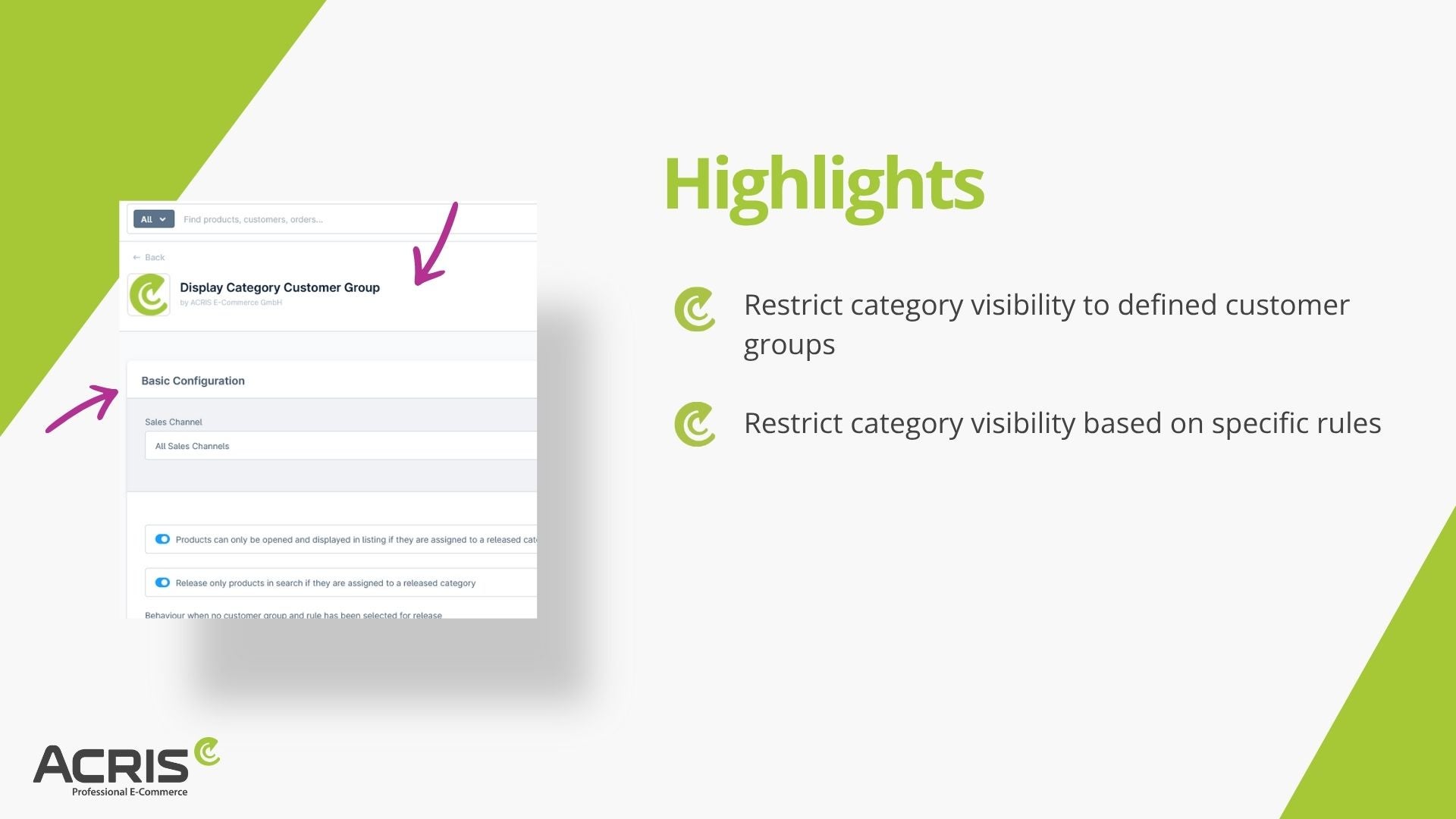 AcrisDisplayCategoryCustomerGroupCS